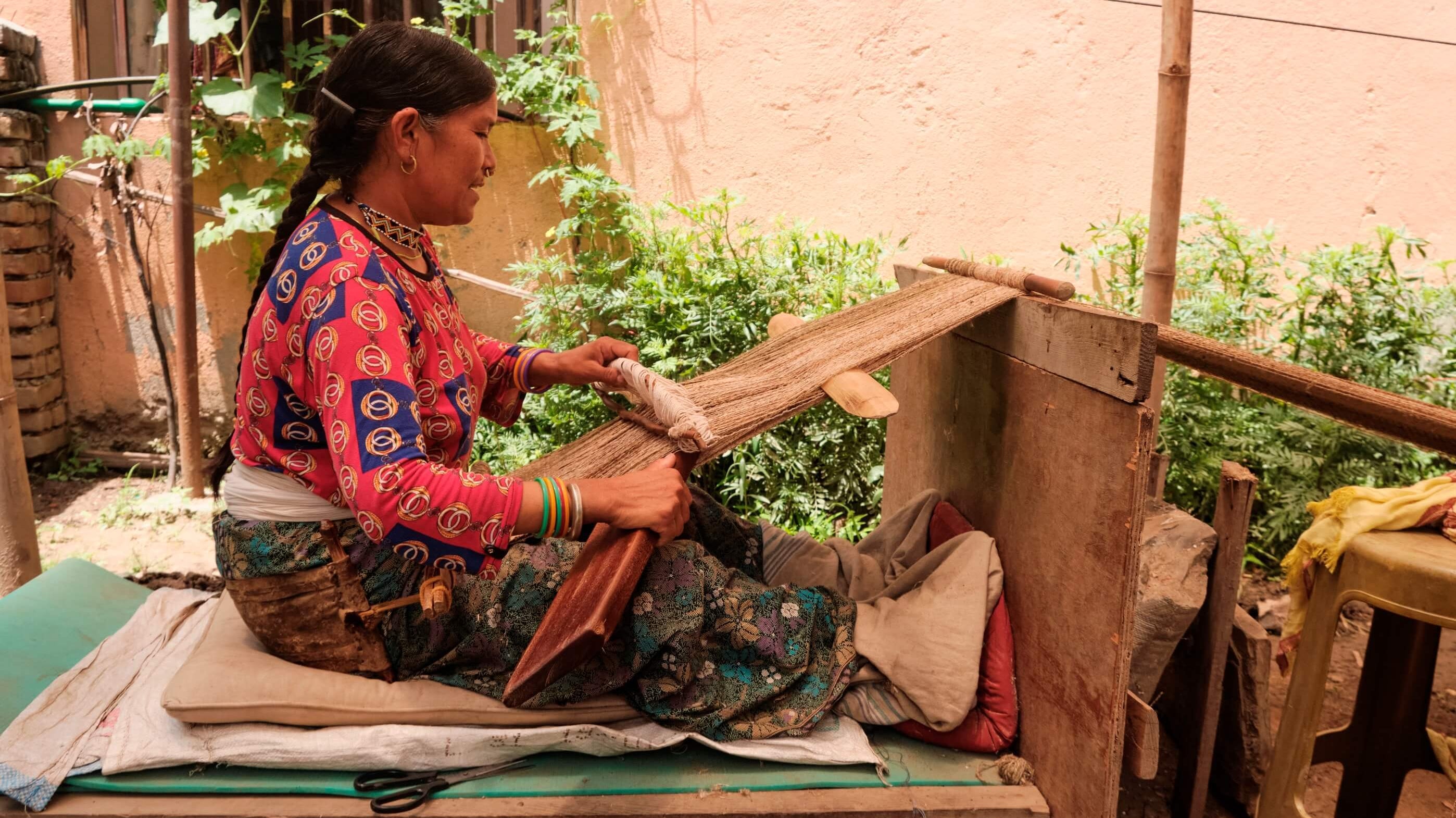 The Ancient Practice of Weaving Raw Hemp