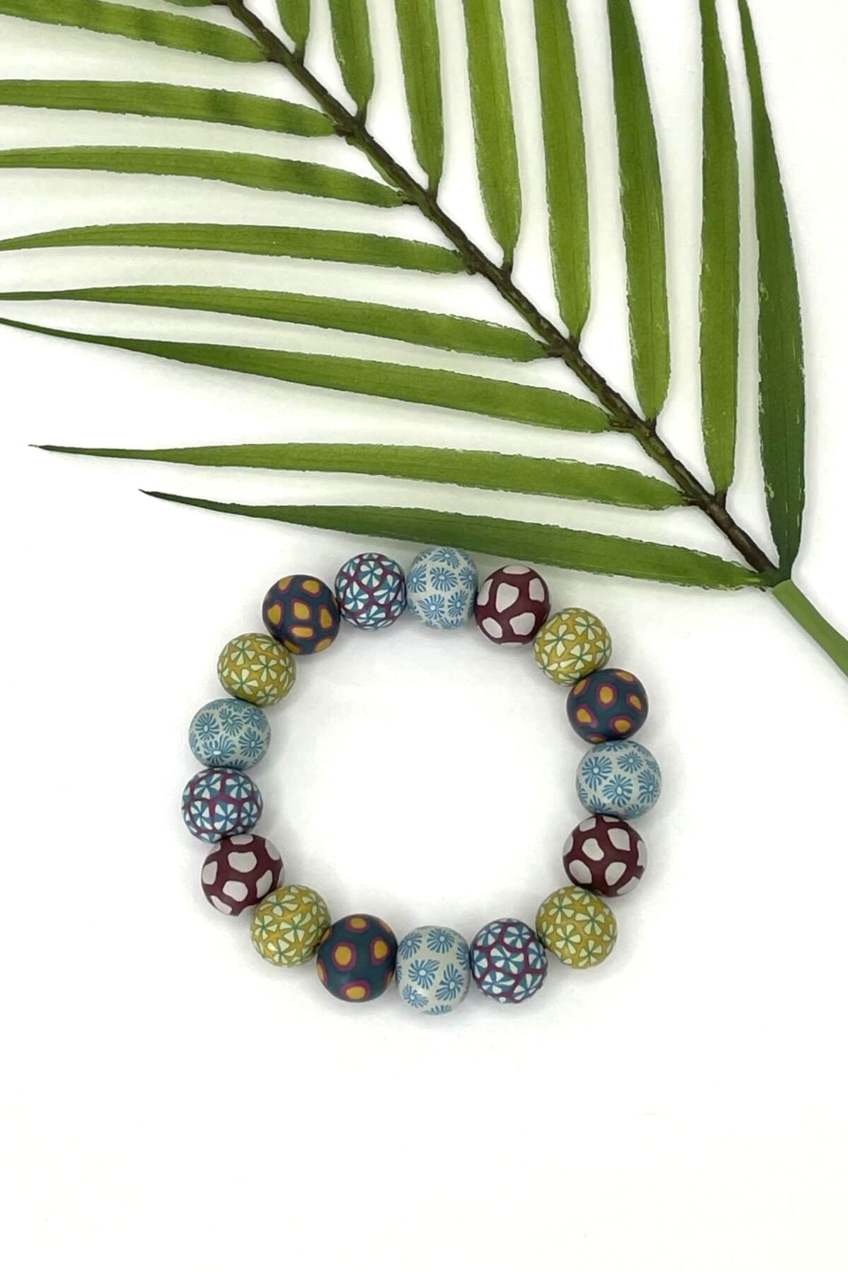 Surya Ethical Polymer Clay Mala Bracelets made in Nepal