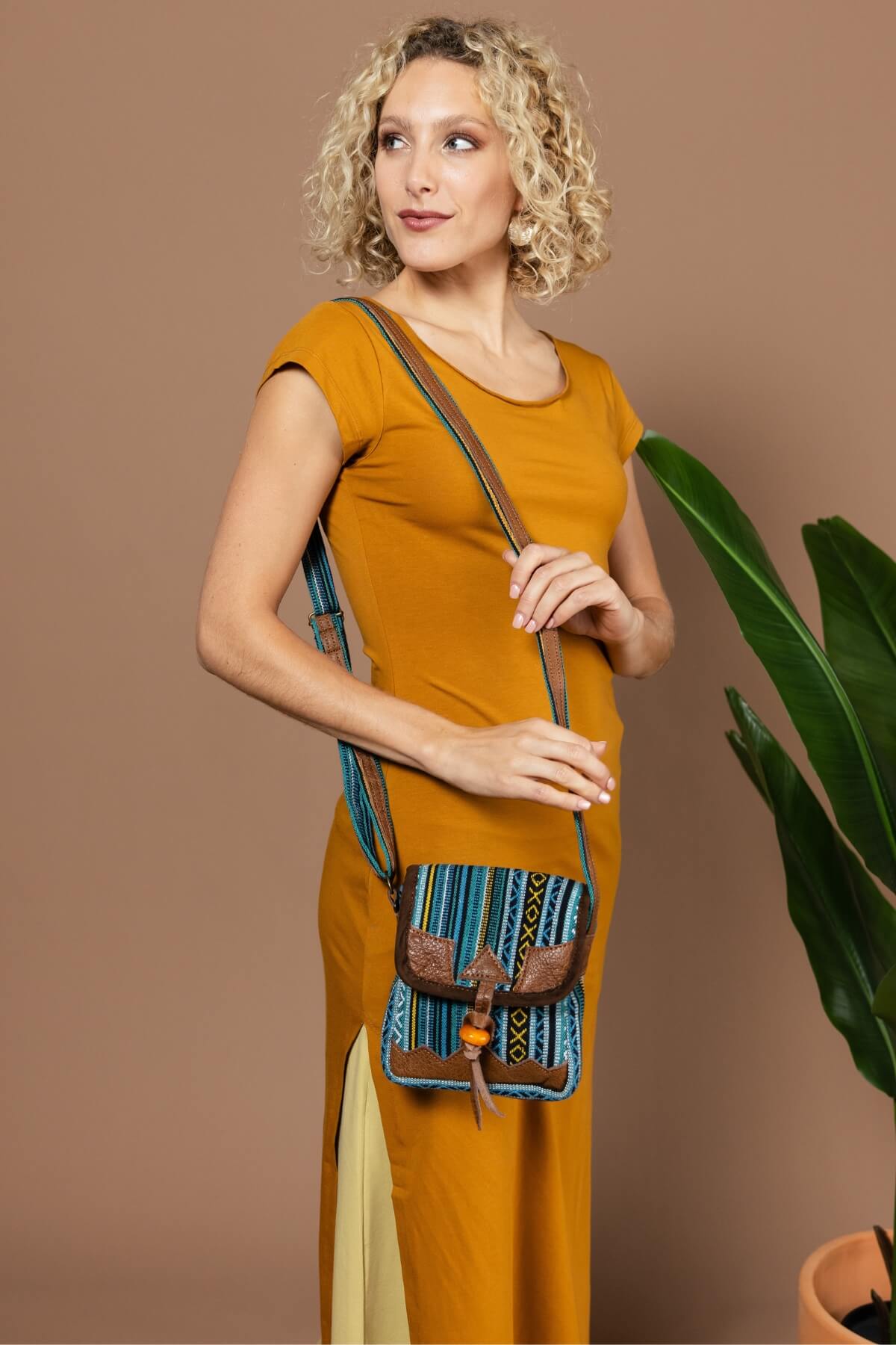 Surya Australia Buffalo Leather & Cotton Bag - La Rochelle