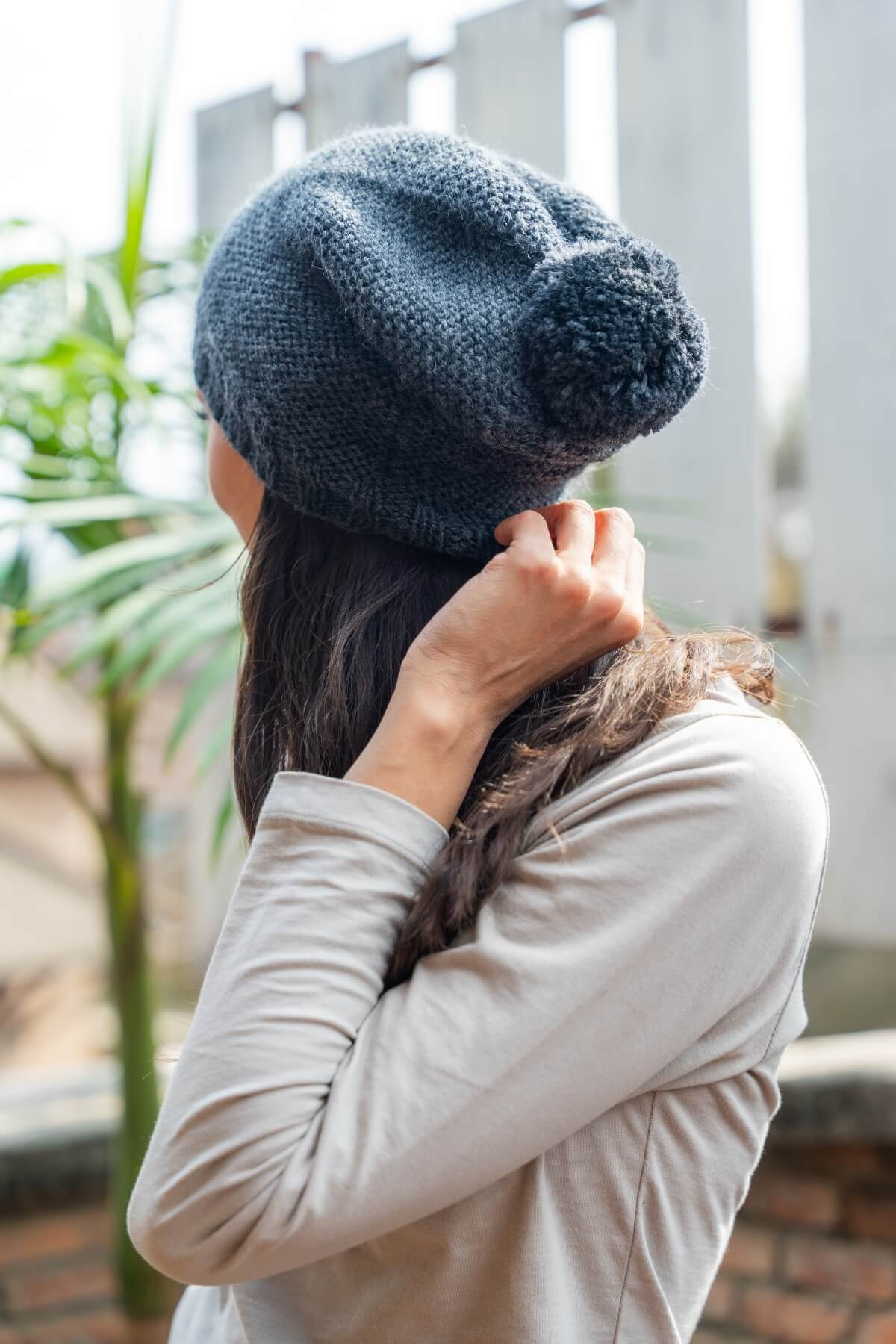 Merino Wool Oversized Beanie for Women - mulesing free wool