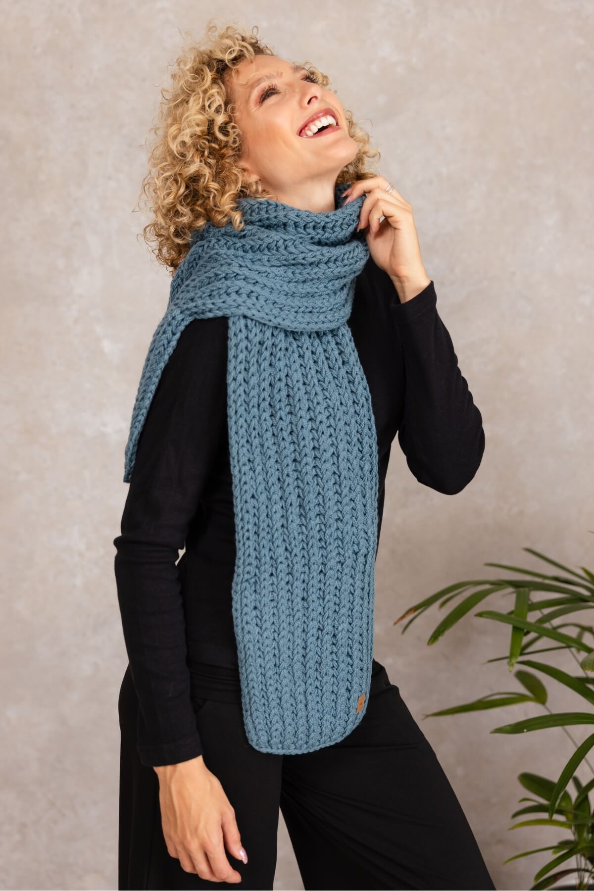 Merino Wool Knitted Scarves for Women -ethically made in Nepal