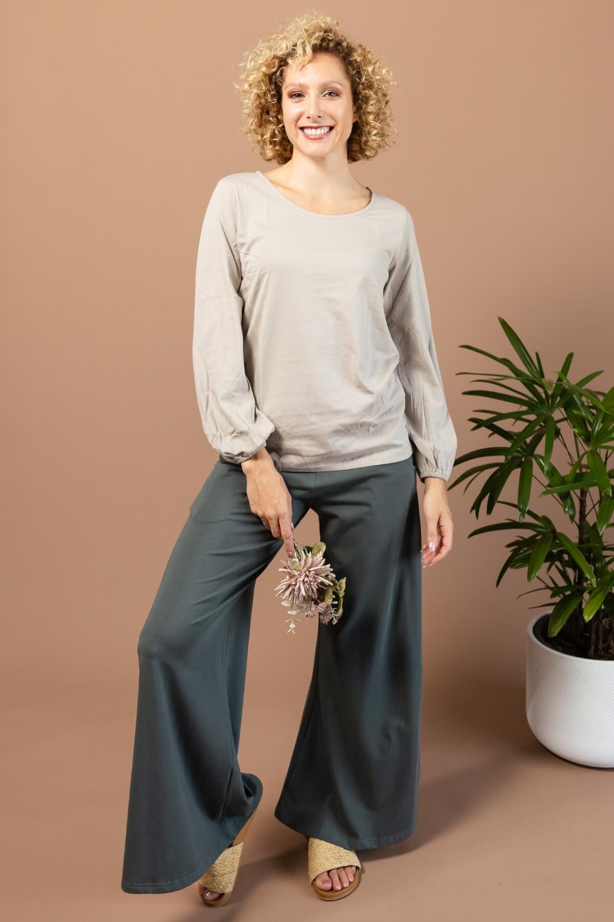 Surya Ethical Organic Cotton Freedom Pants - Sage