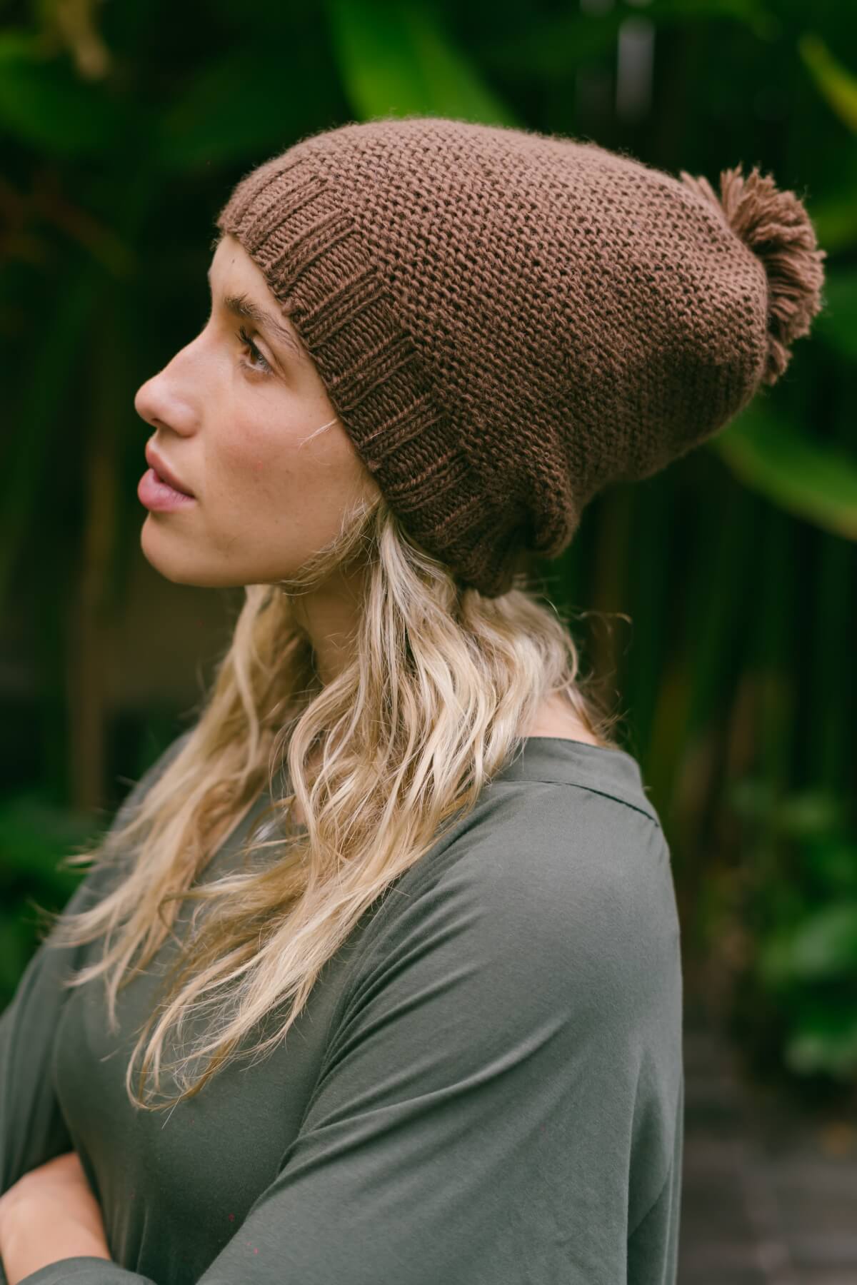 Merino Wool Oversized Beanies for Women - made in Nepal