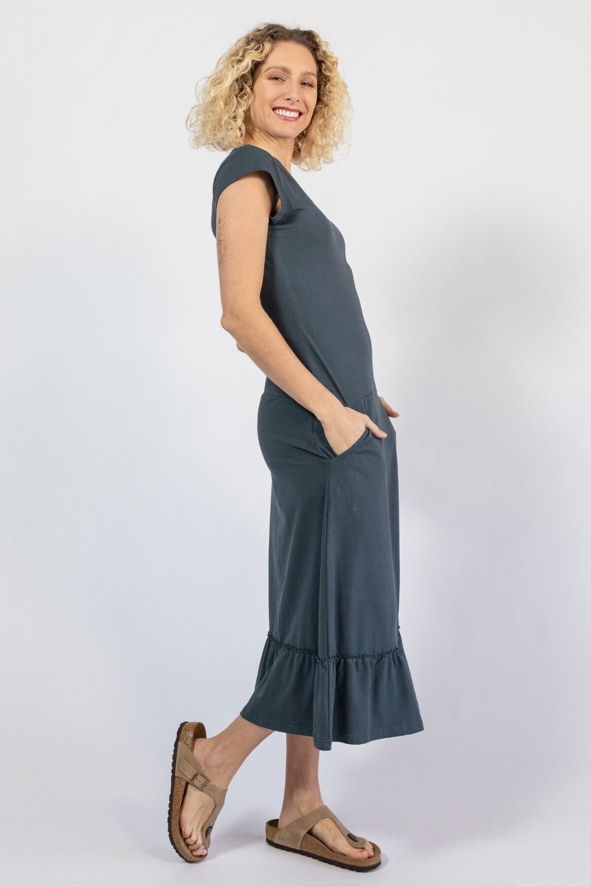Organic cotton dresses for women - right side view