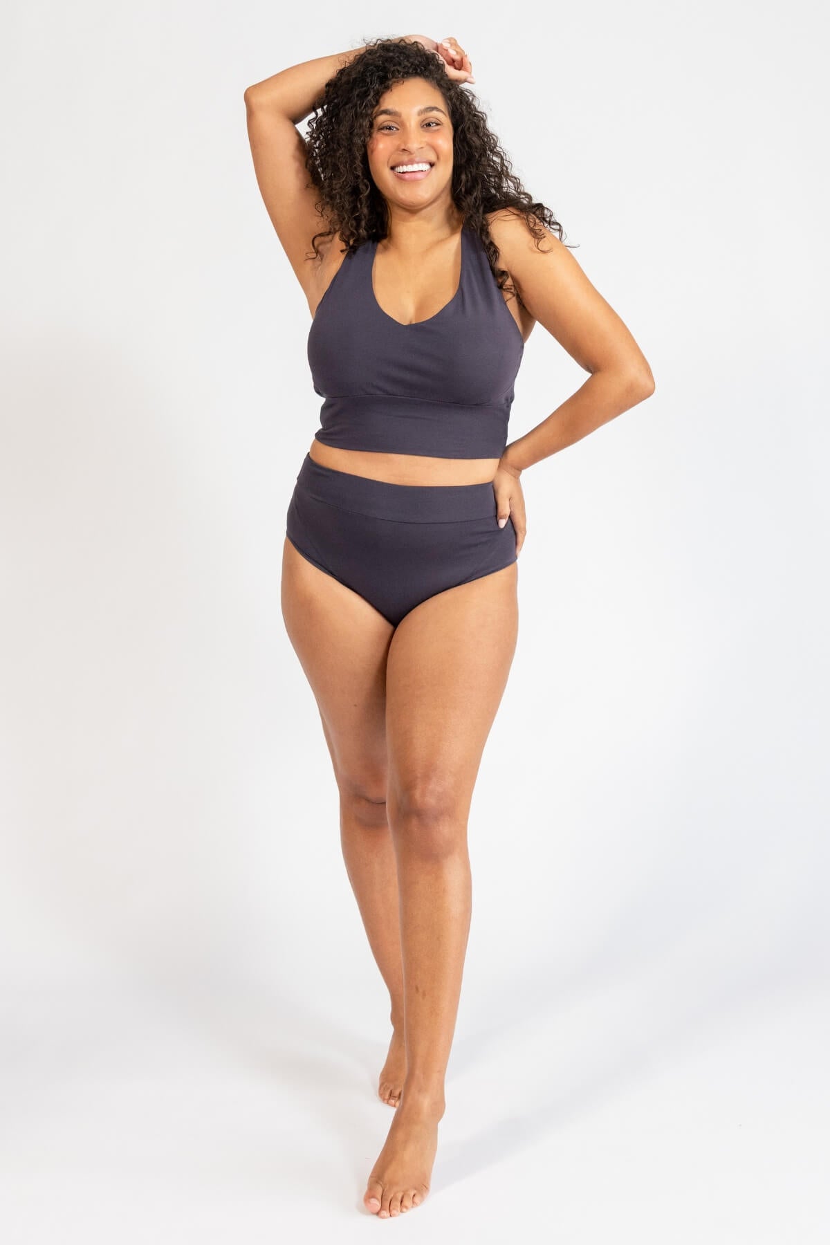 Organic High Waist Brief Underwear for Women - flattering design