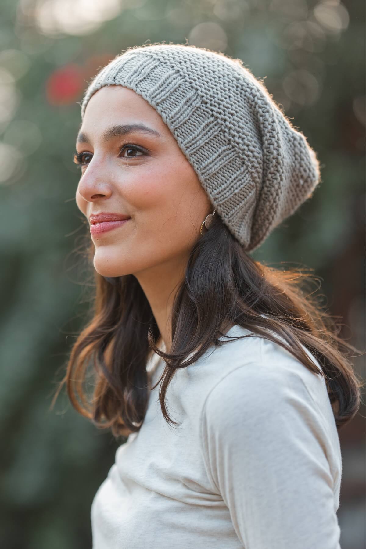 Surya Ethical Merino Wool Beanie from Nepal - Dusty Grey