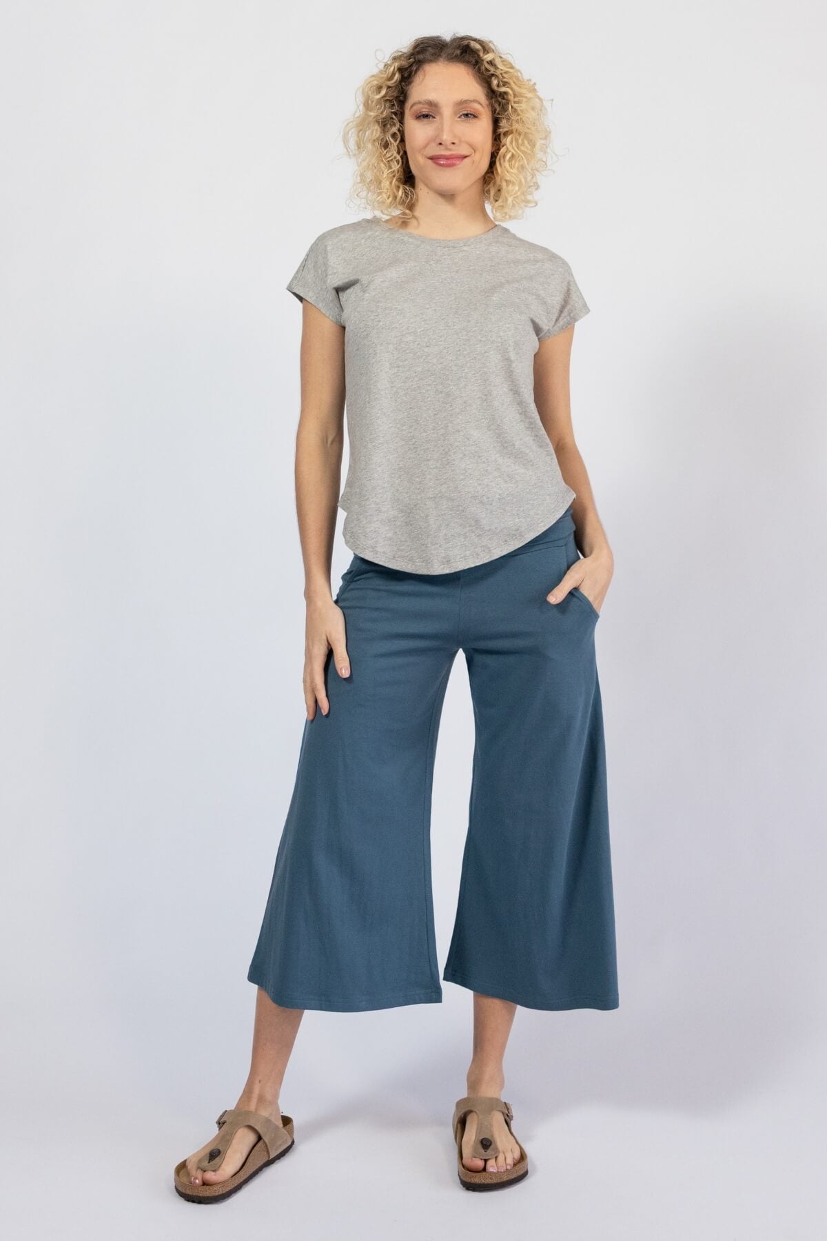Surya Organic Cotton Shorter Freedom Pants - French Blue