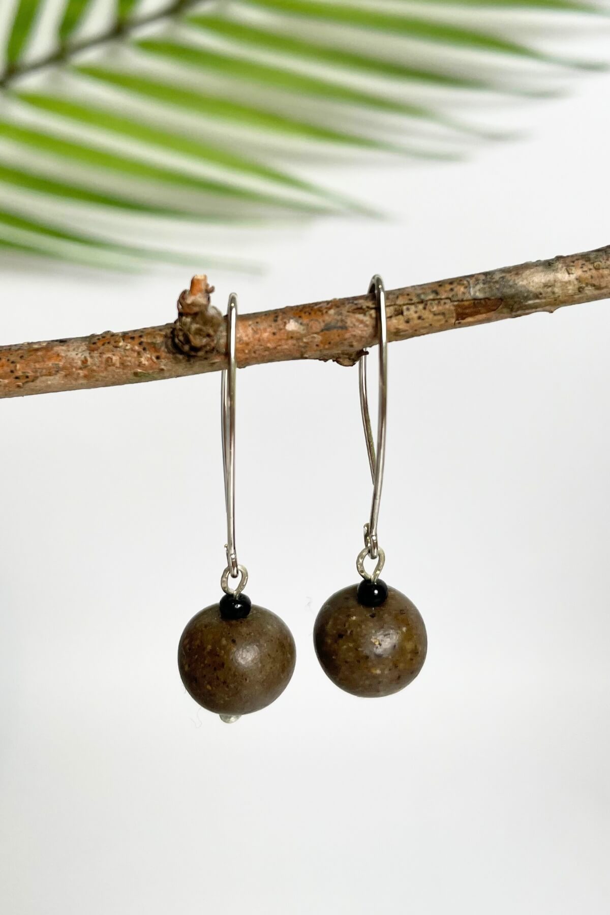 Fairtrade polymer clay earrings - single drop earrings