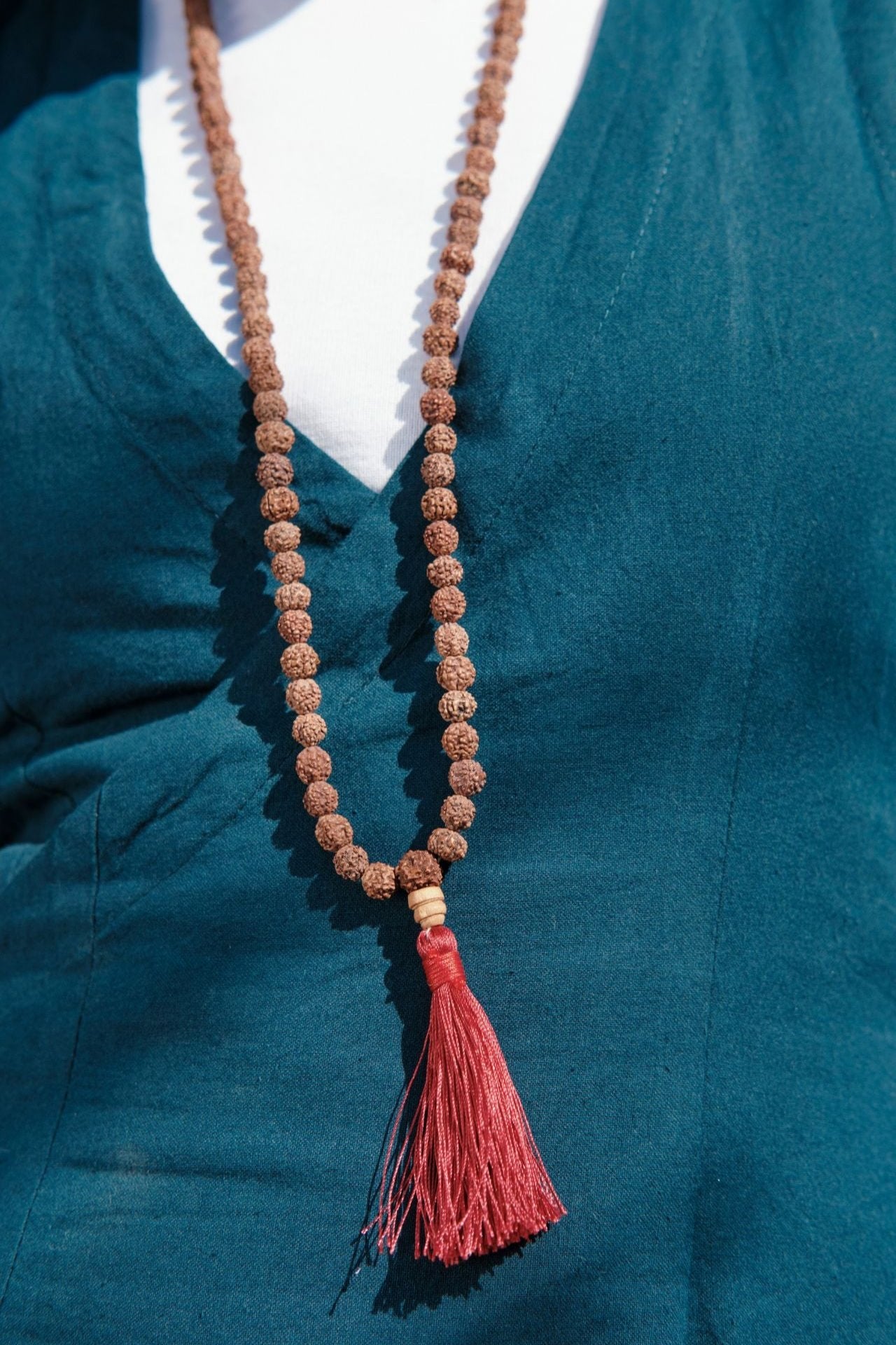 Surya Australia 108 Bead Rudraksha Bead Mala Necklace made in Nepal
