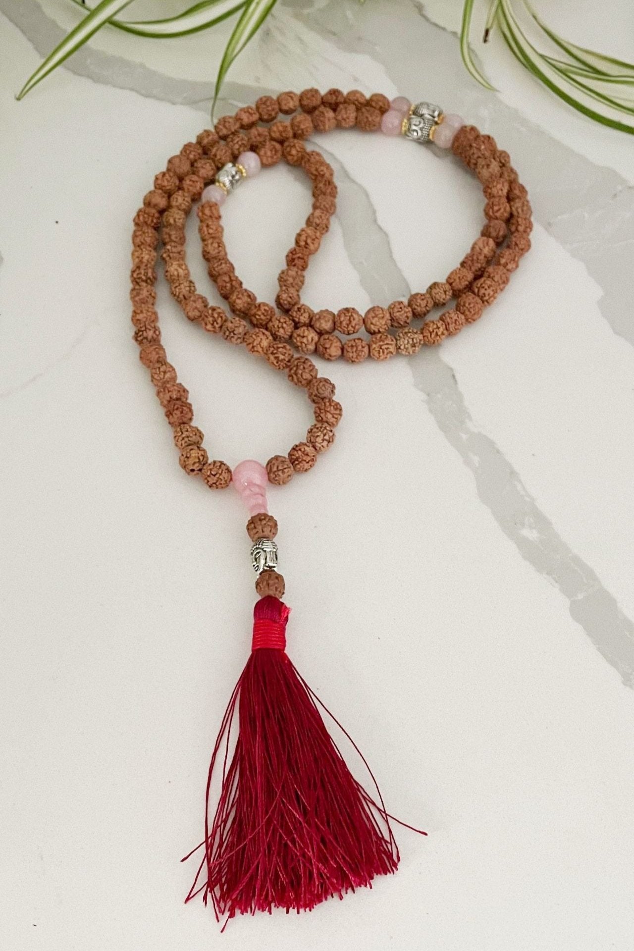 Surya Australia Authentic Tibetan Rudraksha Mala Necklace