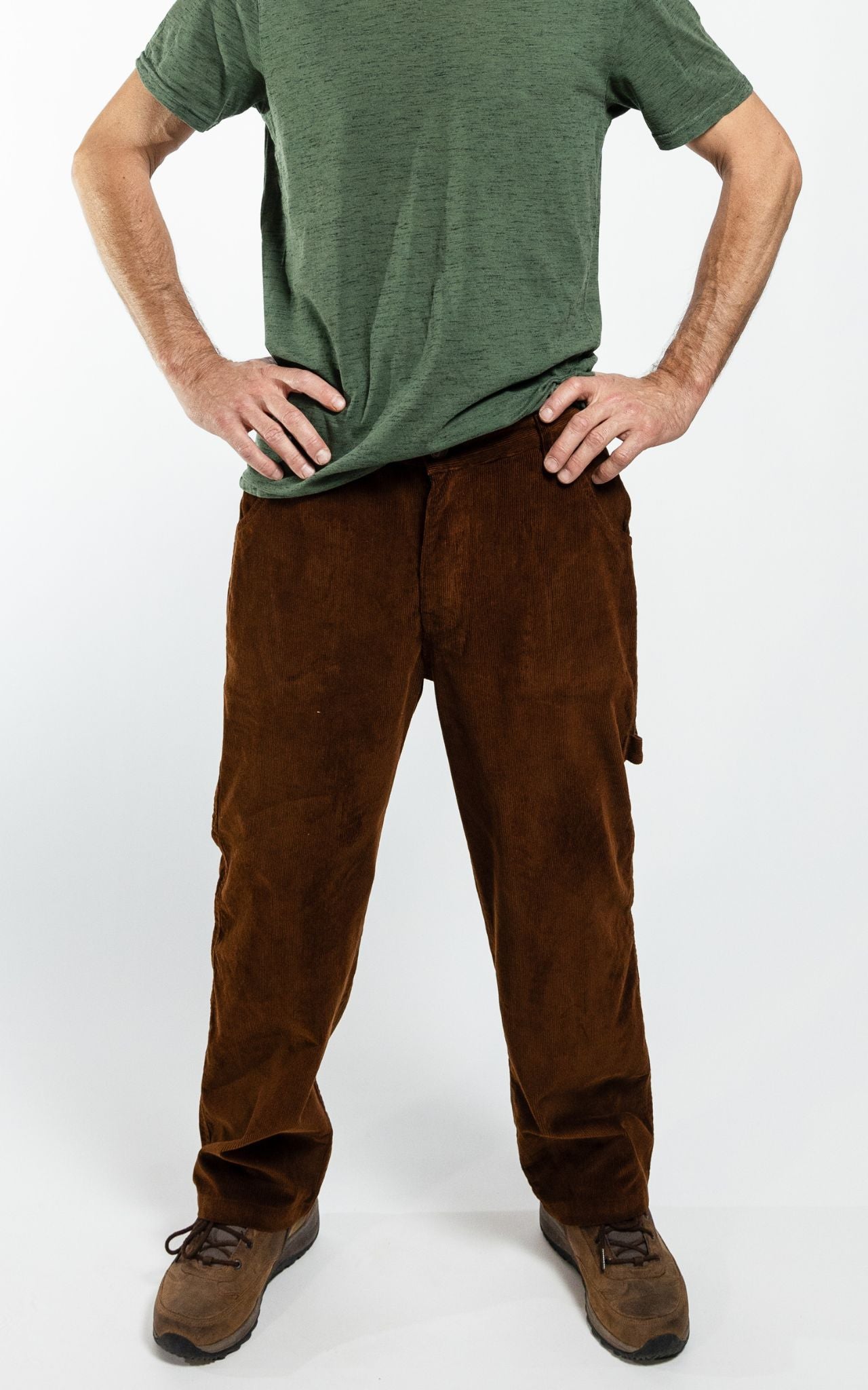 Surya Corduroy Trousers for Men made in Nepal - walnut
