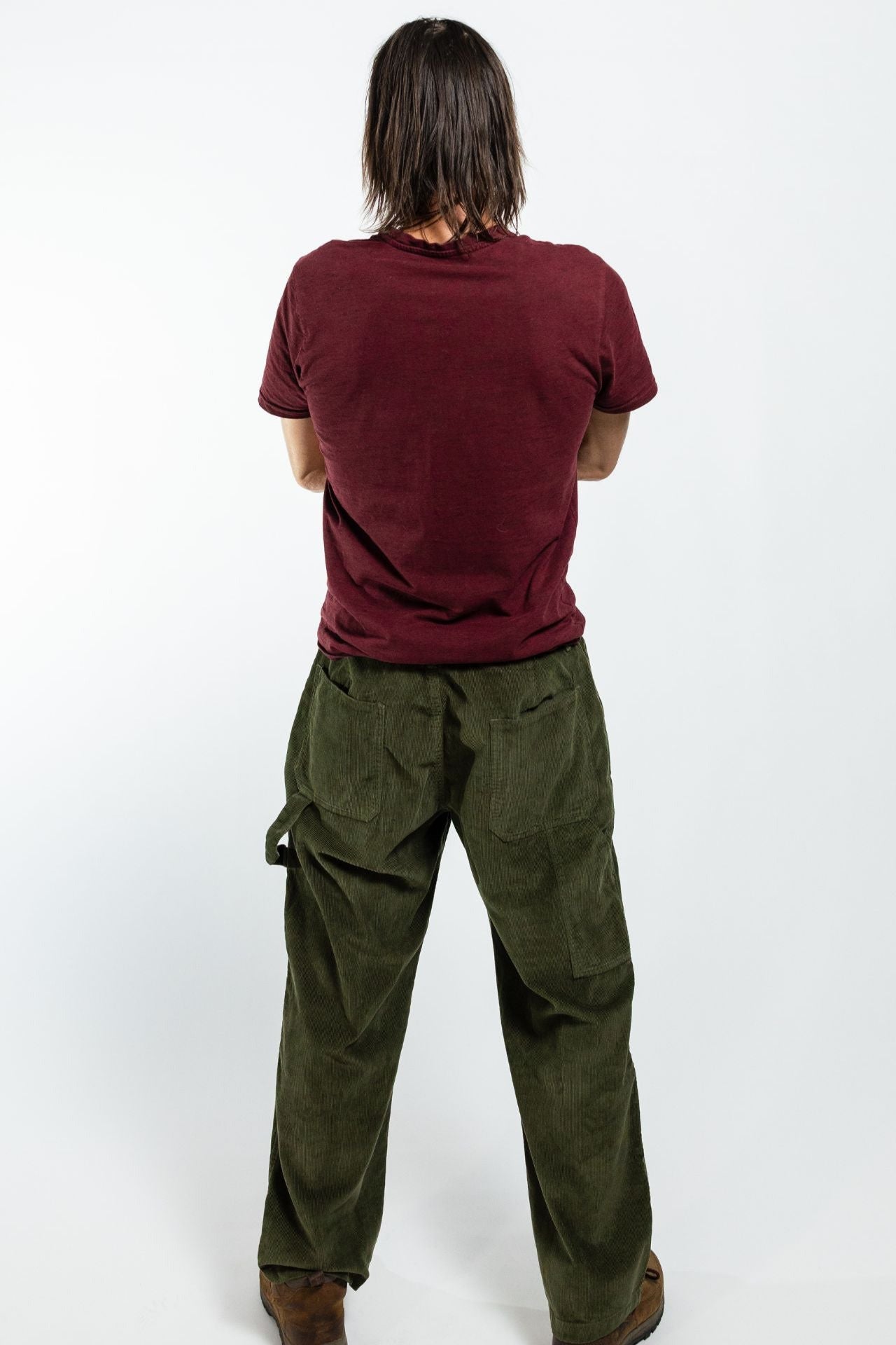 Surya Corduroy Trousers for Men made in Nepal - khaki