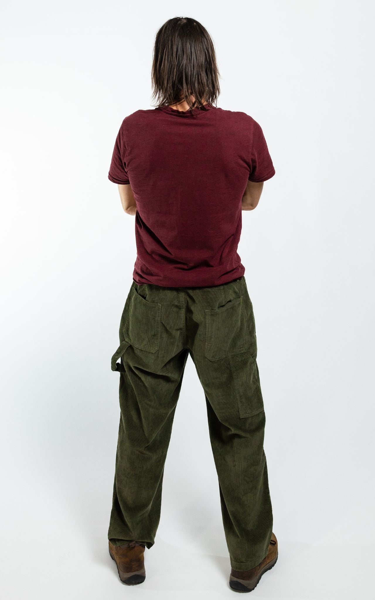 Surya Corduroy Trousers for Men made in Nepal - khaki