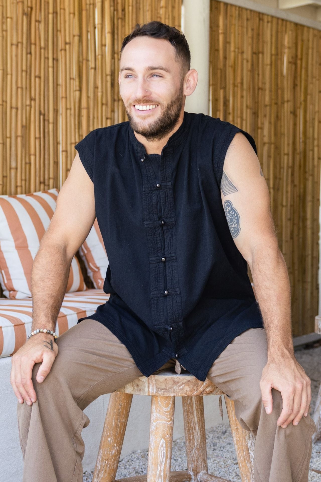 Surya Australia Ethical Cotton 'Lhasa' Shirt for men made in Nepal