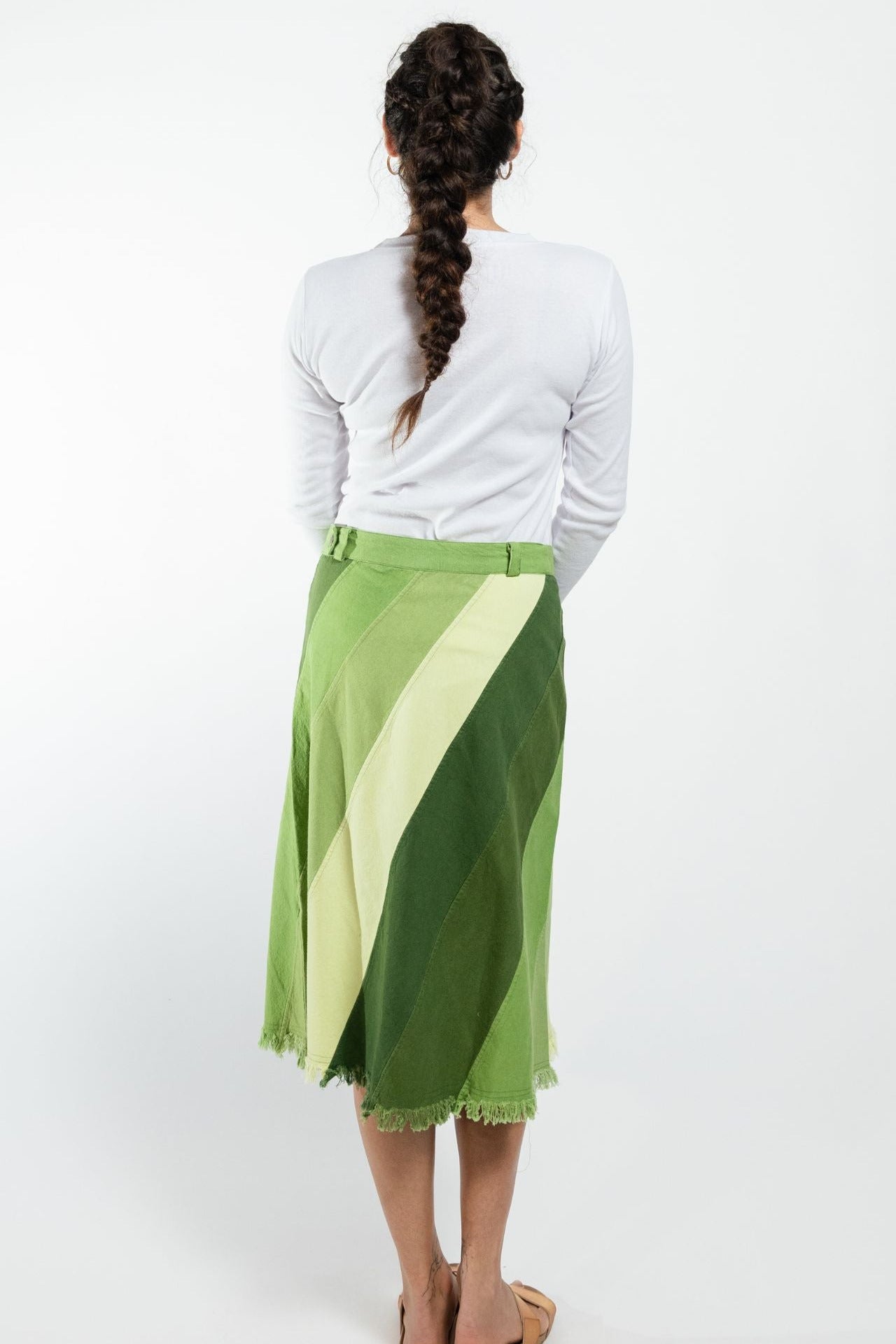 Surya Australia Cotton 'Freya' Skirt made in Nepal - Green