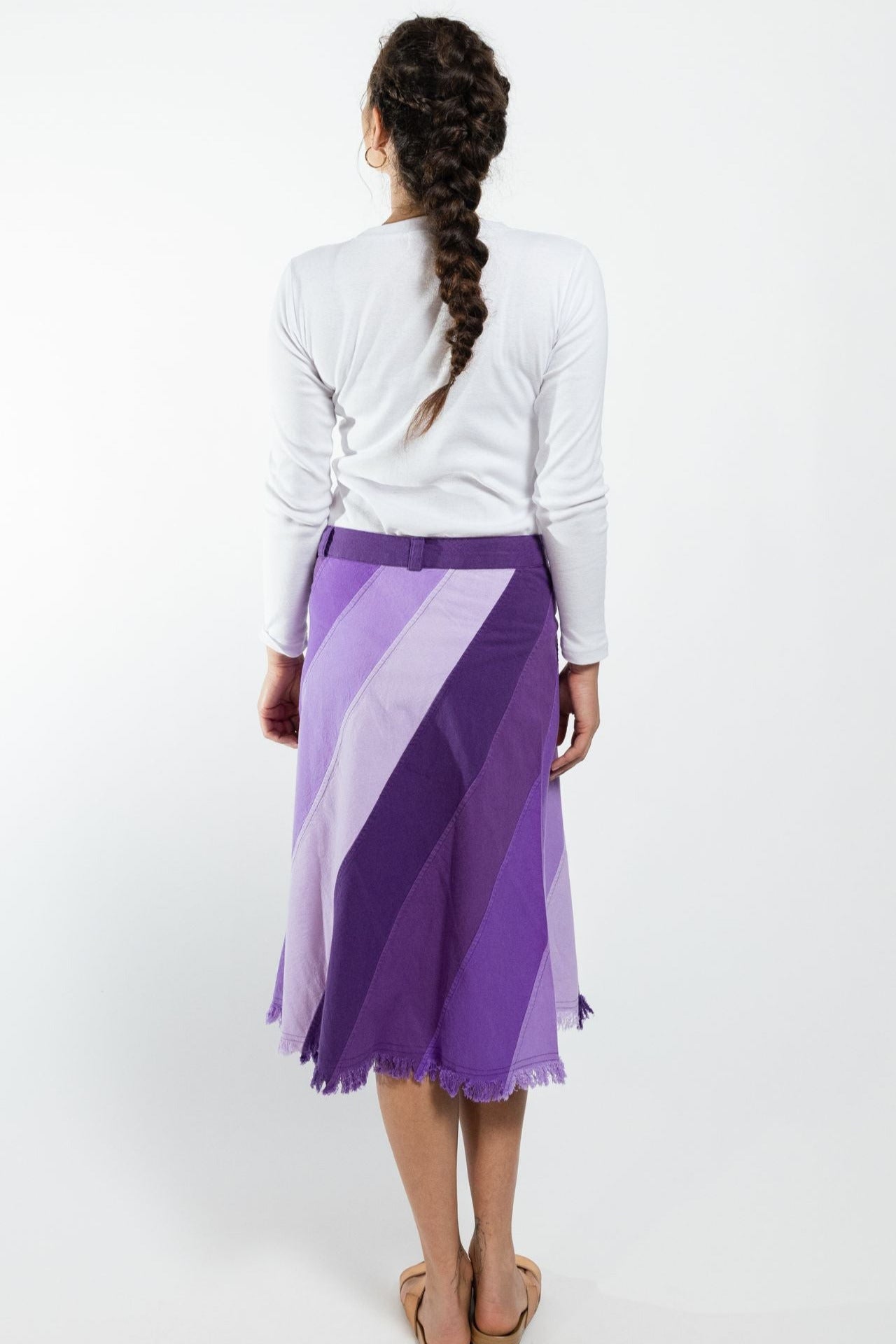 Surya Australia Cotton 'Freya' Skirt made in Nepal - Lilac