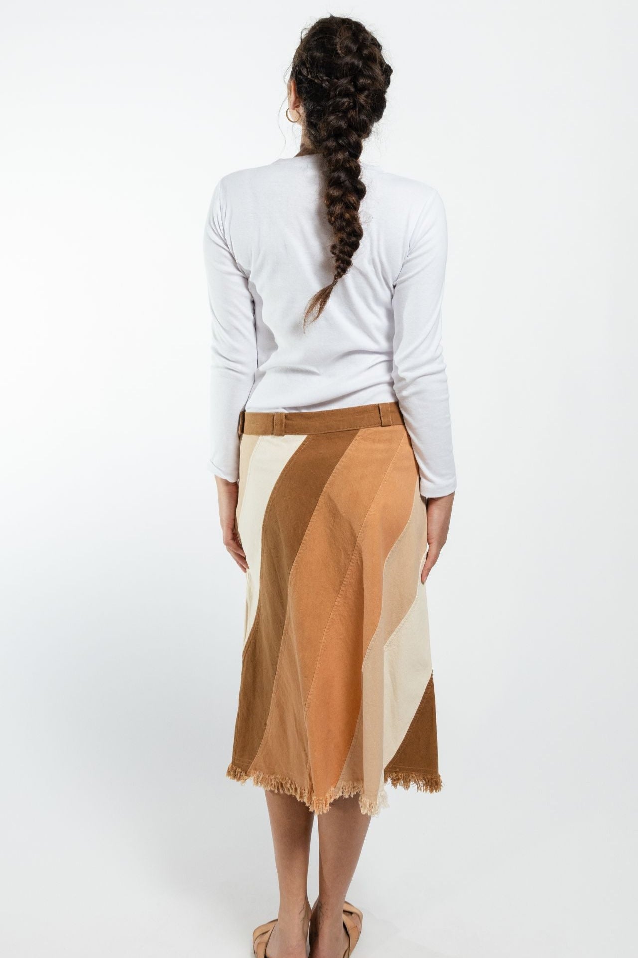 Surya Australia Cotton 'Freya' Skirt made in Nepal - Tan