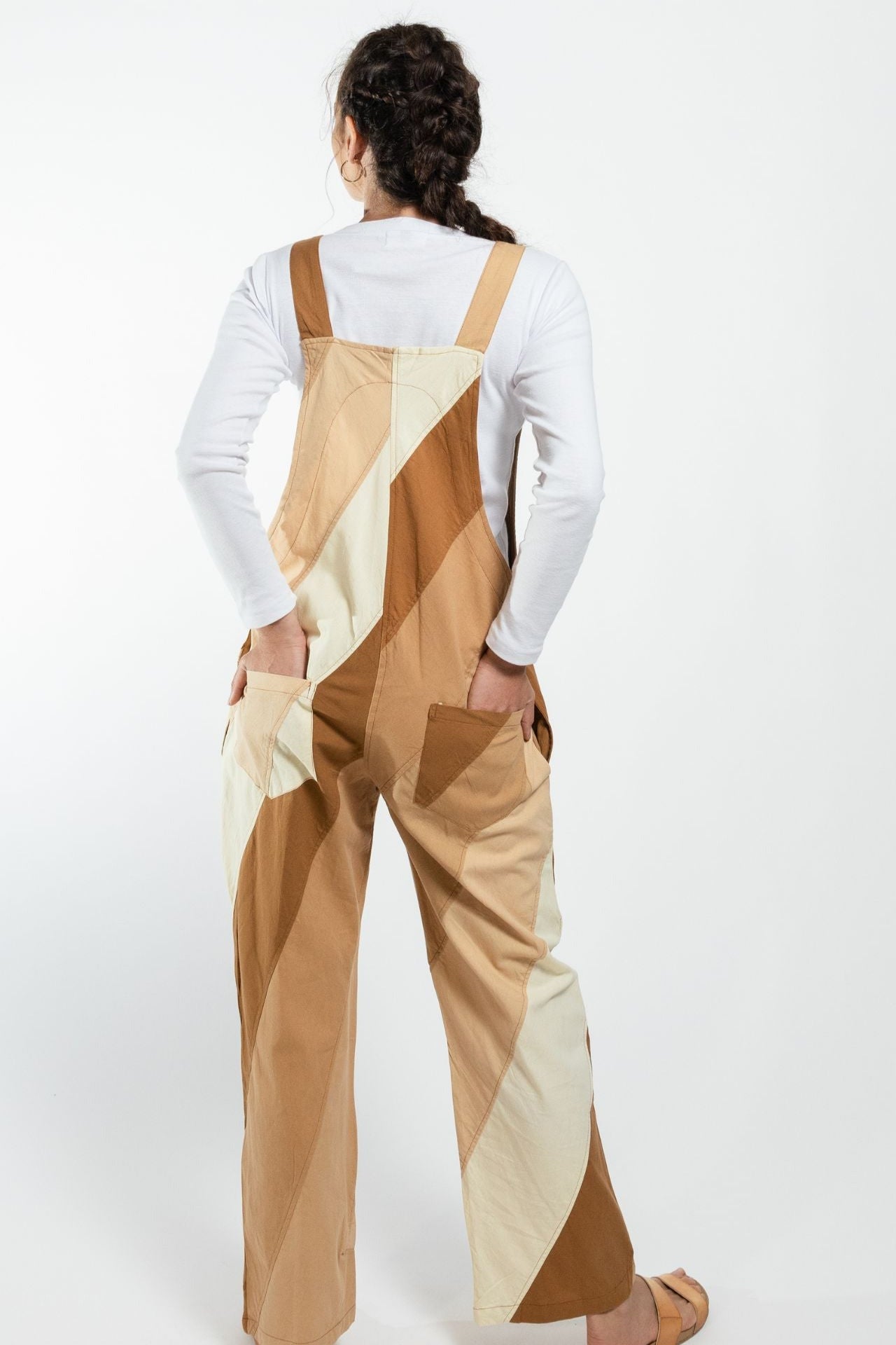 Surya Australia Ethical Cotton Freya Overalls made in Nepal - Tan