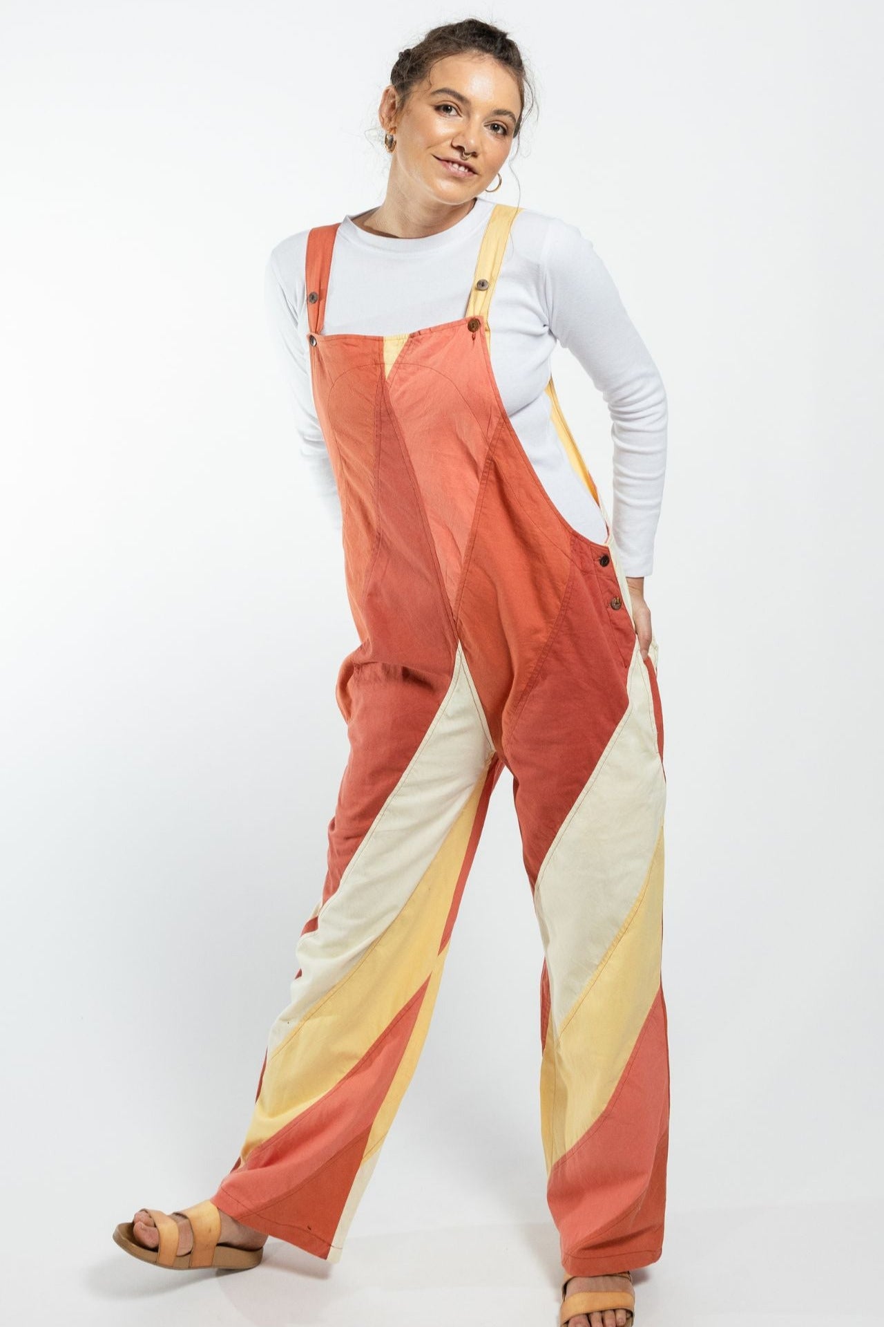 Surya Australia Ethical Cotton Freya Overalls made in Nepal - Orange