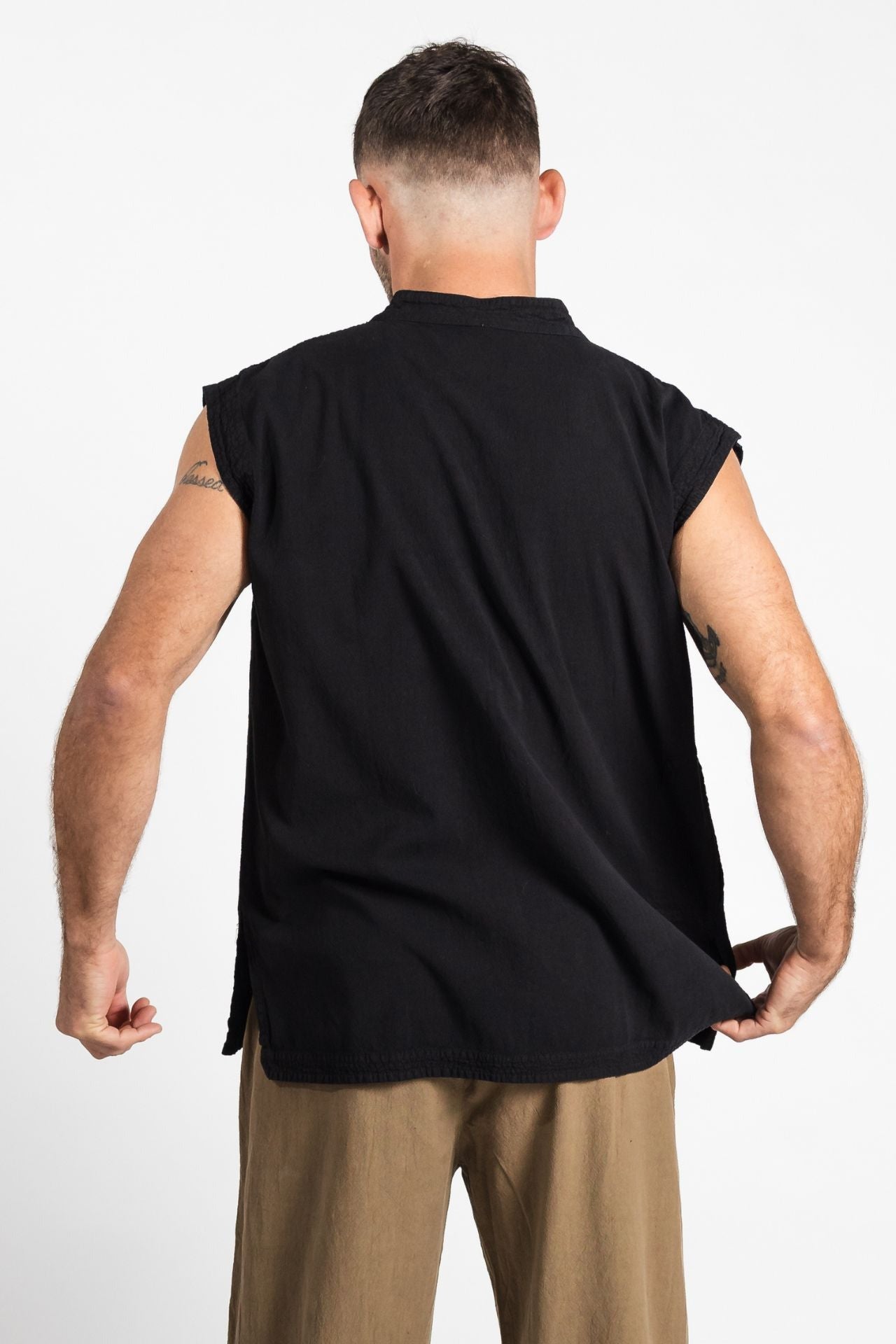 Surya Ethical Cotton 'Lhasa' Shirt for men - rear view