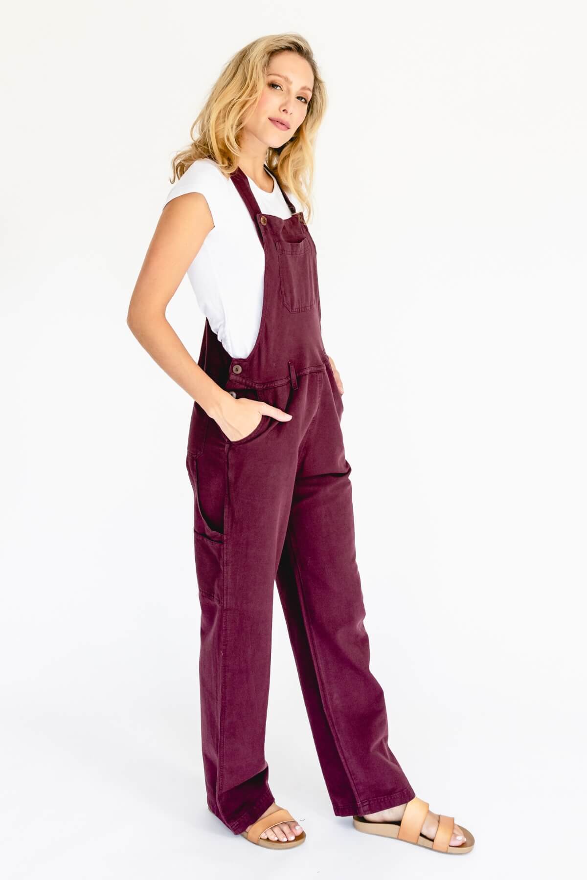 Surya Classic Cotton Overalls for Women - right side view