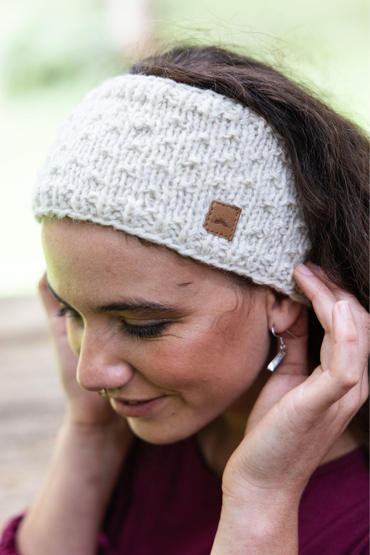 Surya Australia Ethical Wool Headbands from Nepal - White