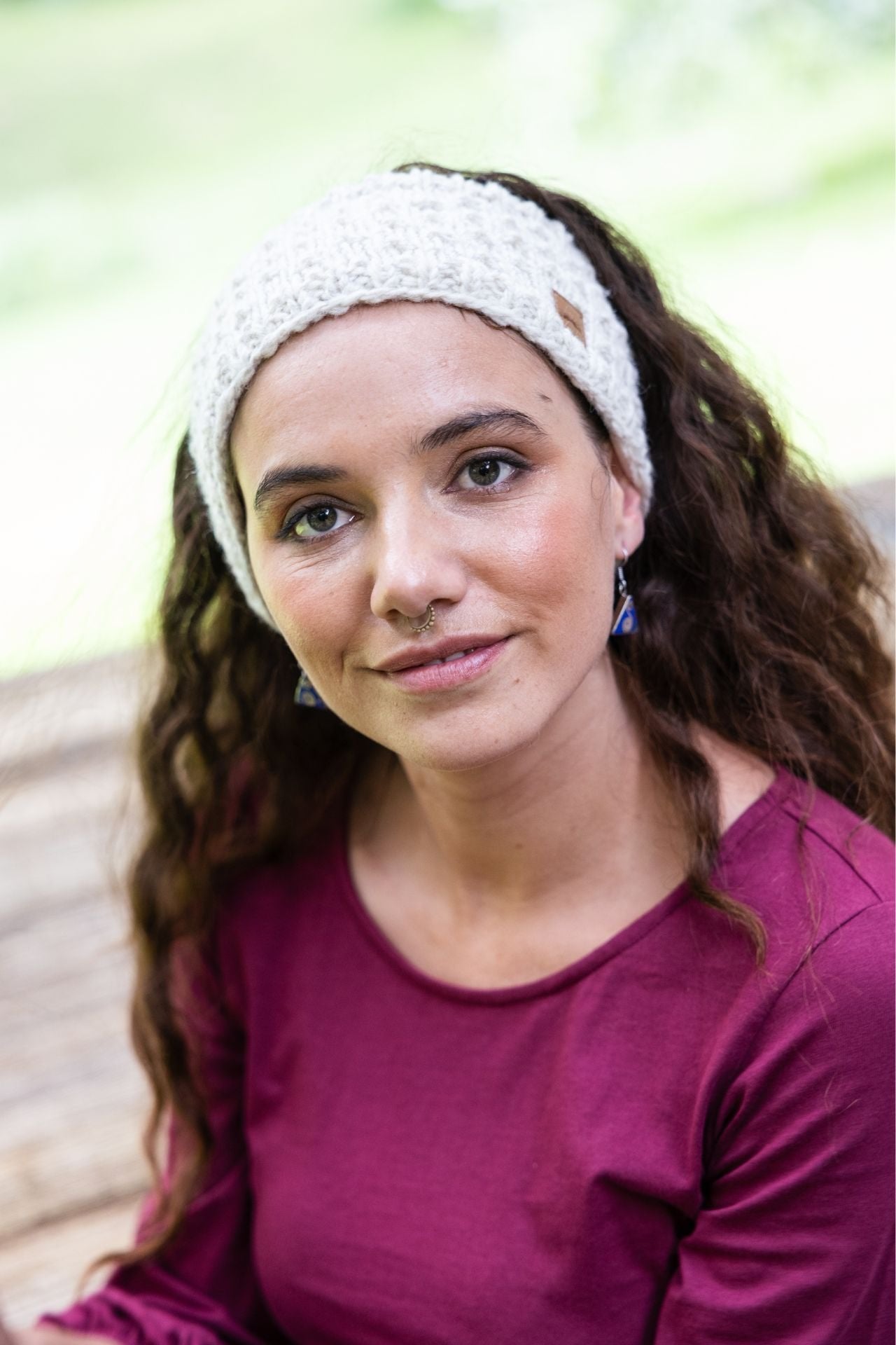 Surya Australia Ethical Wool Headbands from Nepal - White