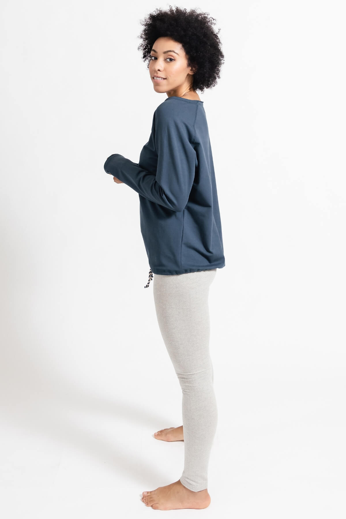 Surya Organic Cotton Winter Leggings - left side view