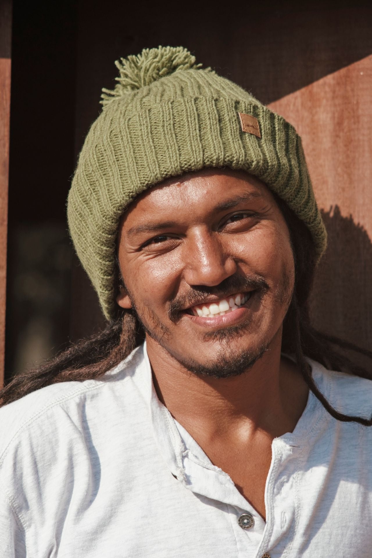 Surya Australia Ethical Wool Pompom 'Floyd' Beanie for Men from Nepal
