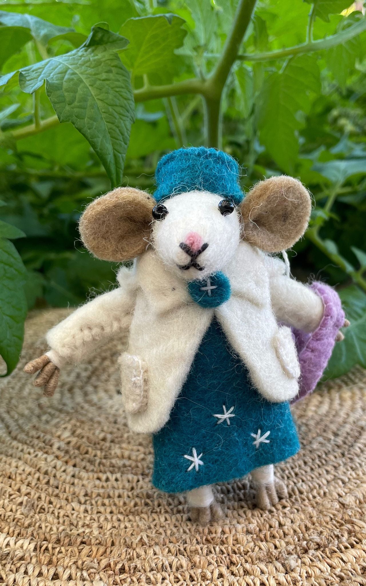 Surya Australia Ethical Wool Felt Mouse Toys made in Nepal - Off to the Shops