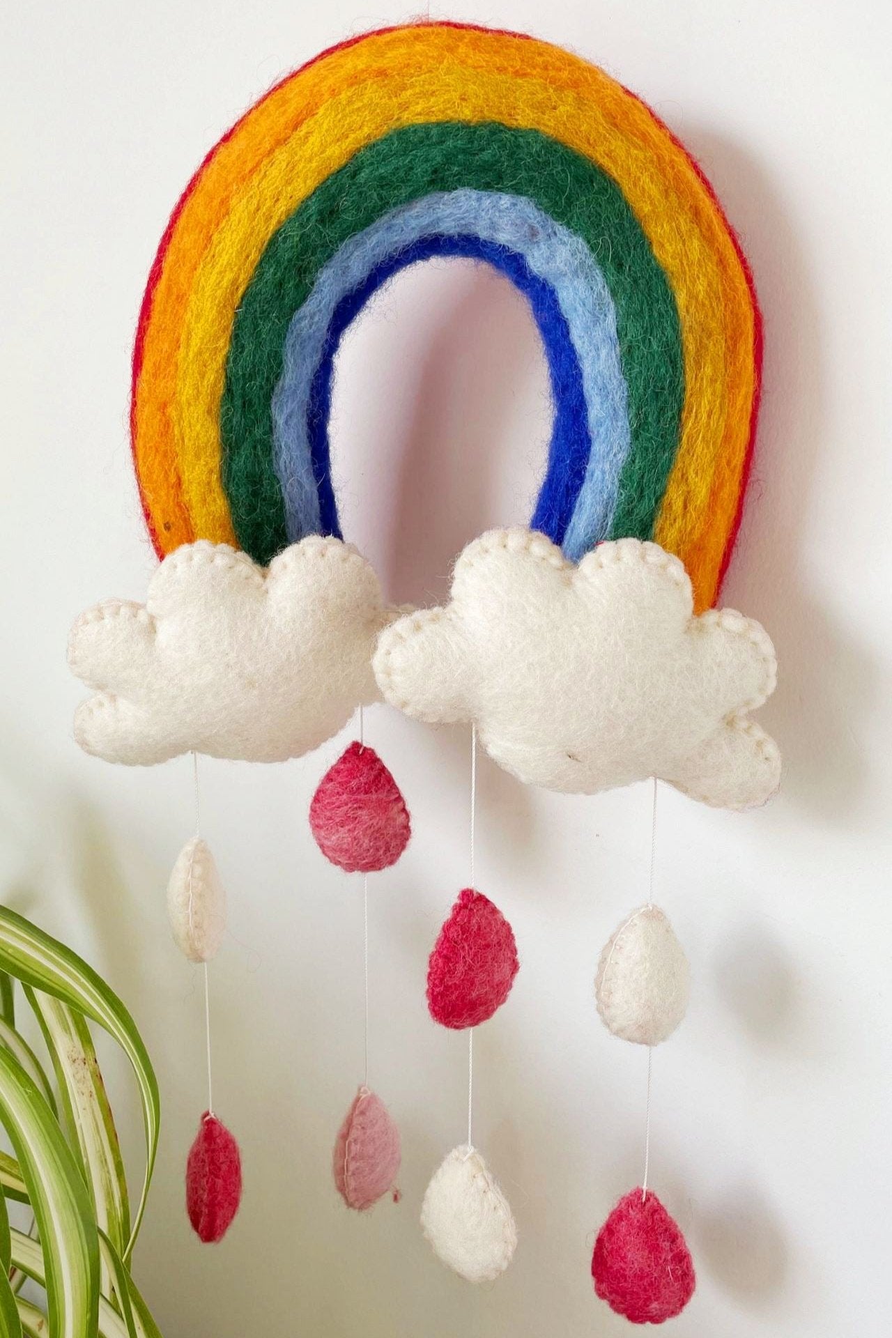 Surya Australia Ethical Wool Felt Rainbow Bridge Mobile