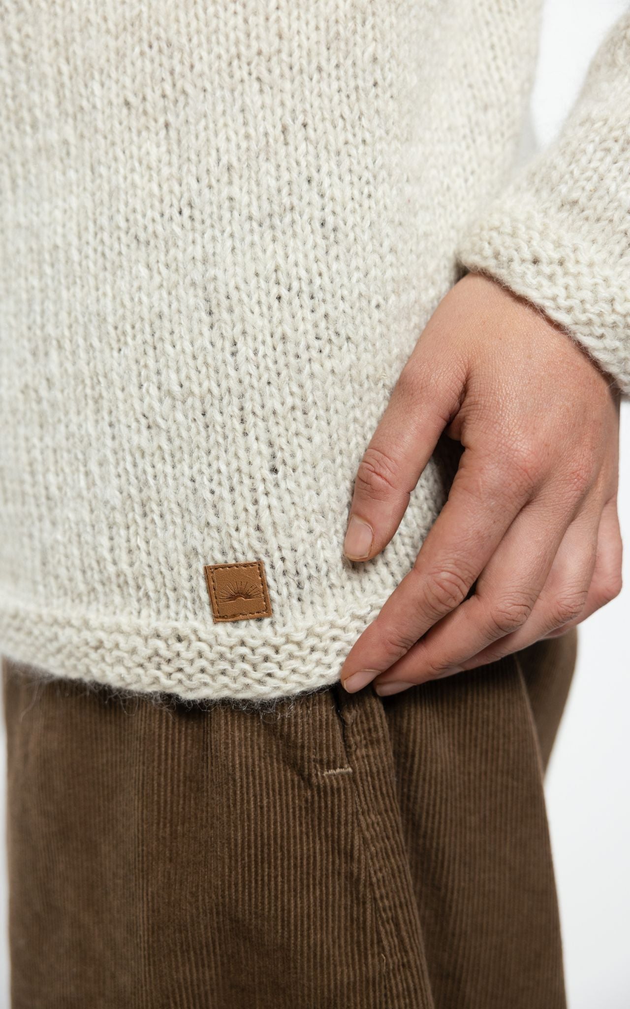 Surya Australia Ethical Wool Jumper made in Nepal - Natural