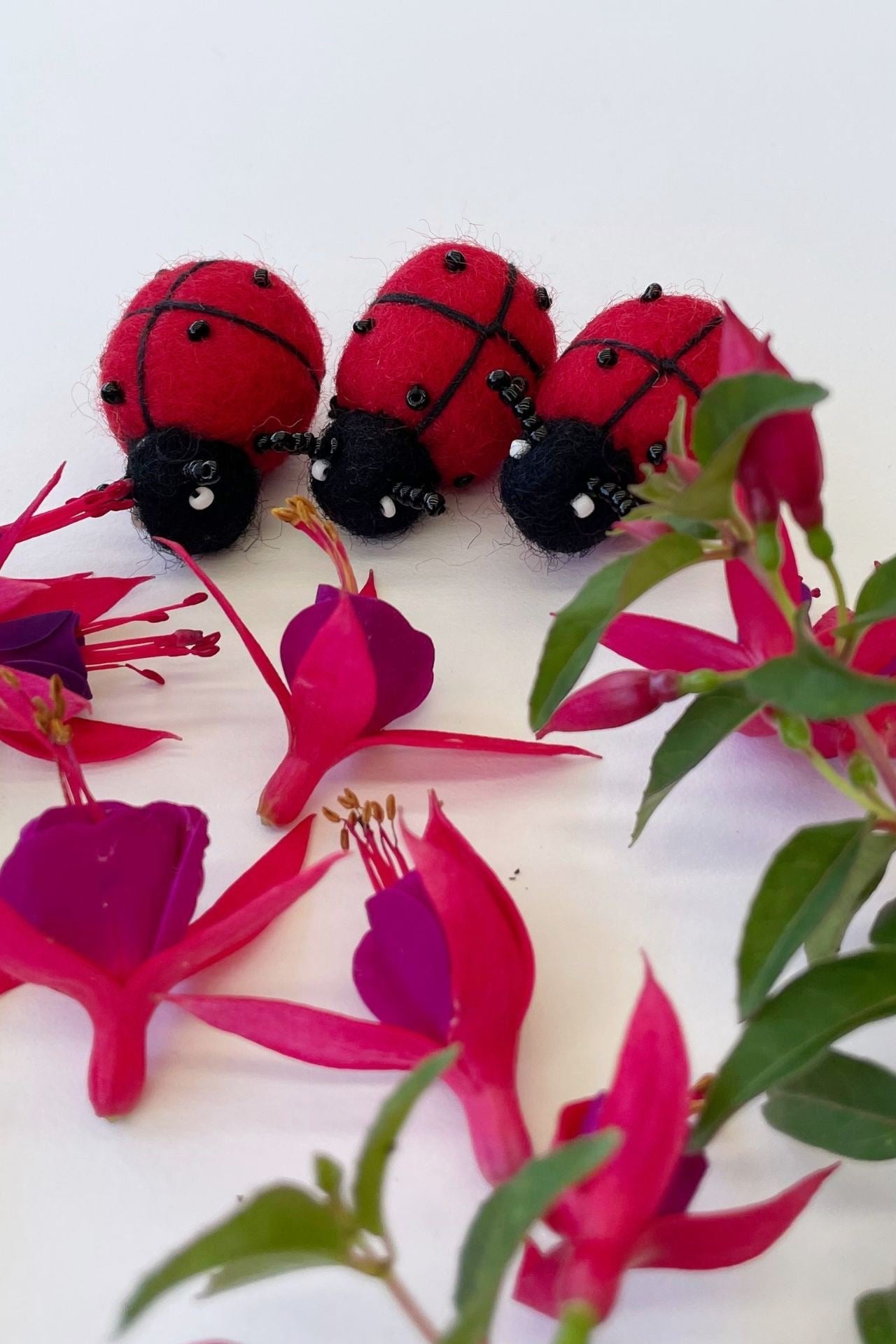 Surya Australia Ethical Felt Ladybeetles made in Nepal