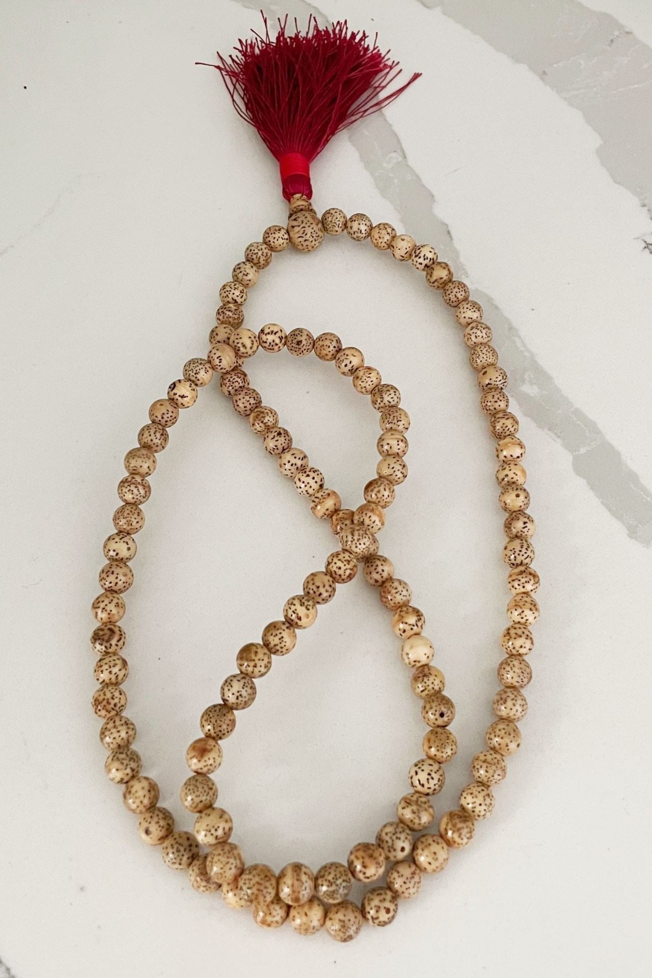 Surya Australia Lotus Seed Prayer Mala from Nepal