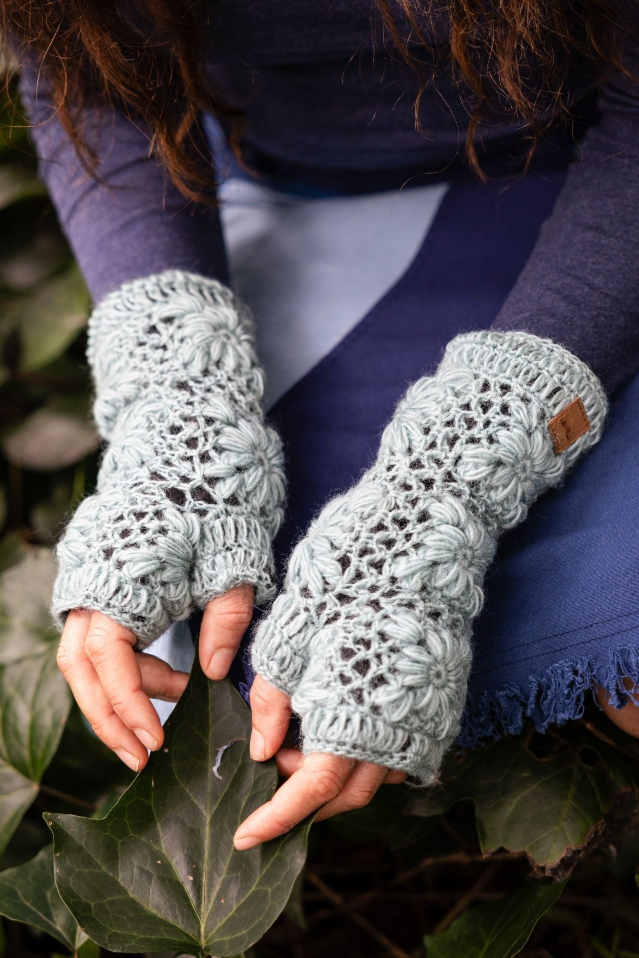 Surya Australia Woolen Hand warmers from Nepal - Sky Blue