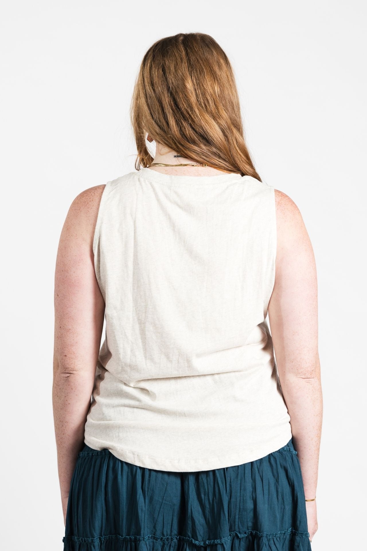 Surya Organic Cotton Tank Top made in Nepal - White