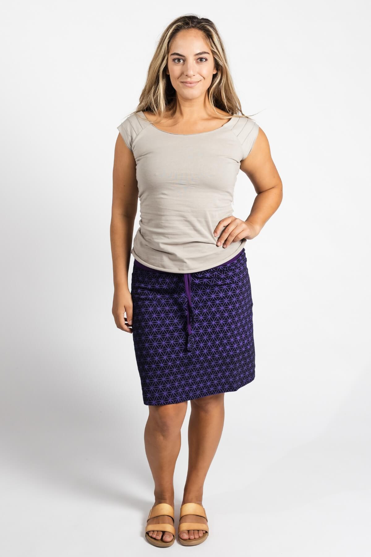 Surya Ethical Cotton 'Anita' Skirt made in Nepal - one generous size