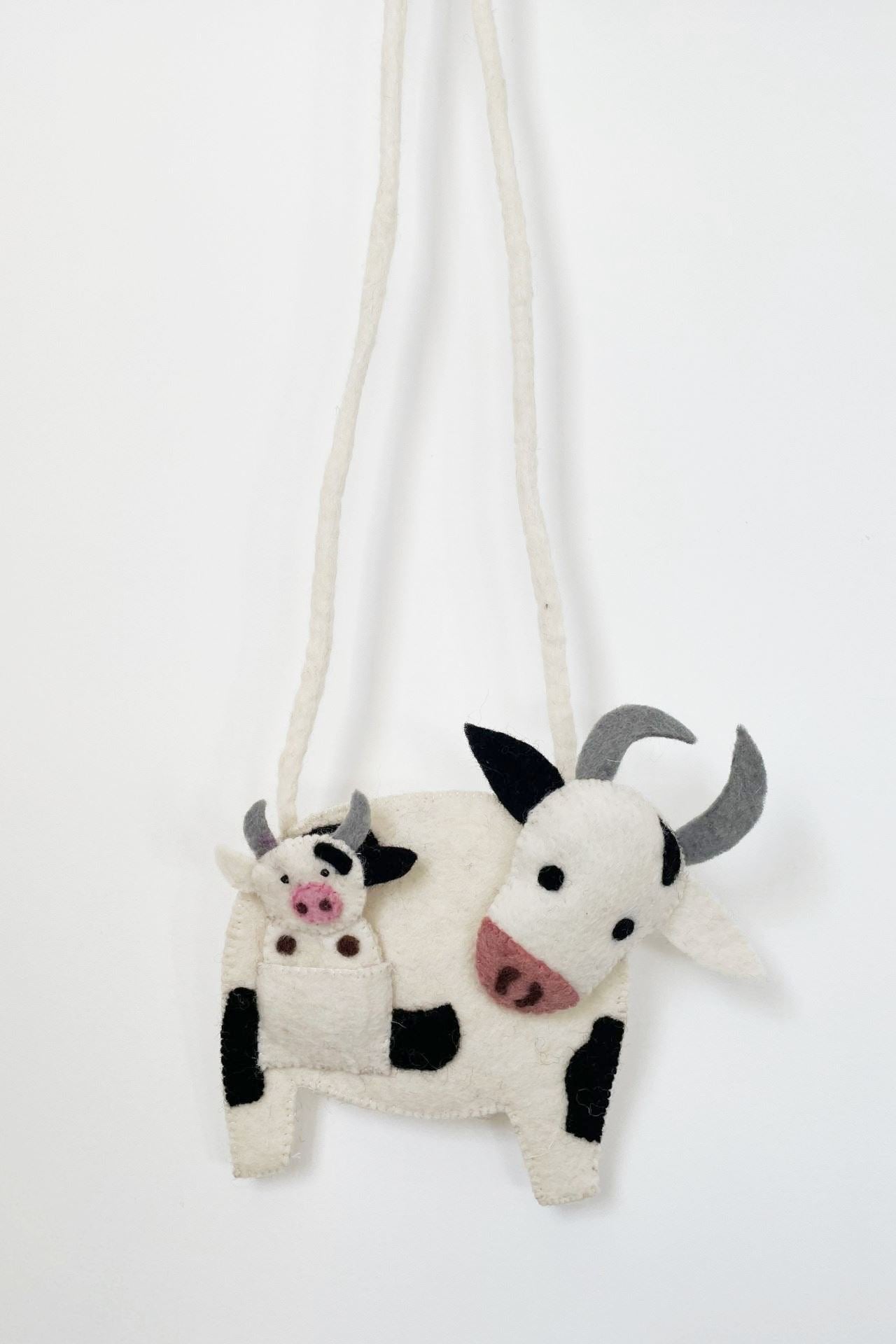 Surya Australia Felt 'Cow' Animal Bags from Nepal
