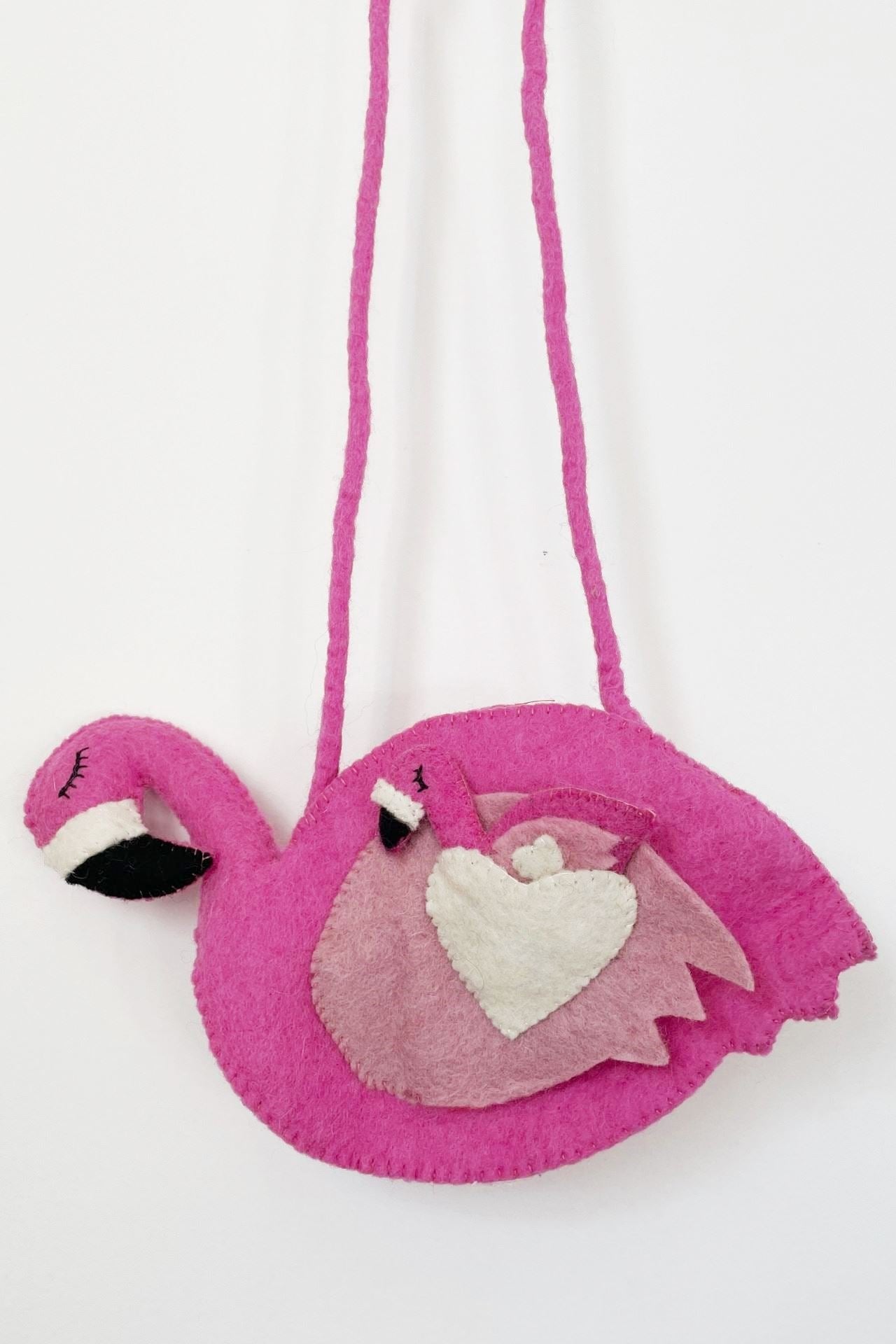 Surya Australia Felt 'Flamingo' Animal Bag from Nepal