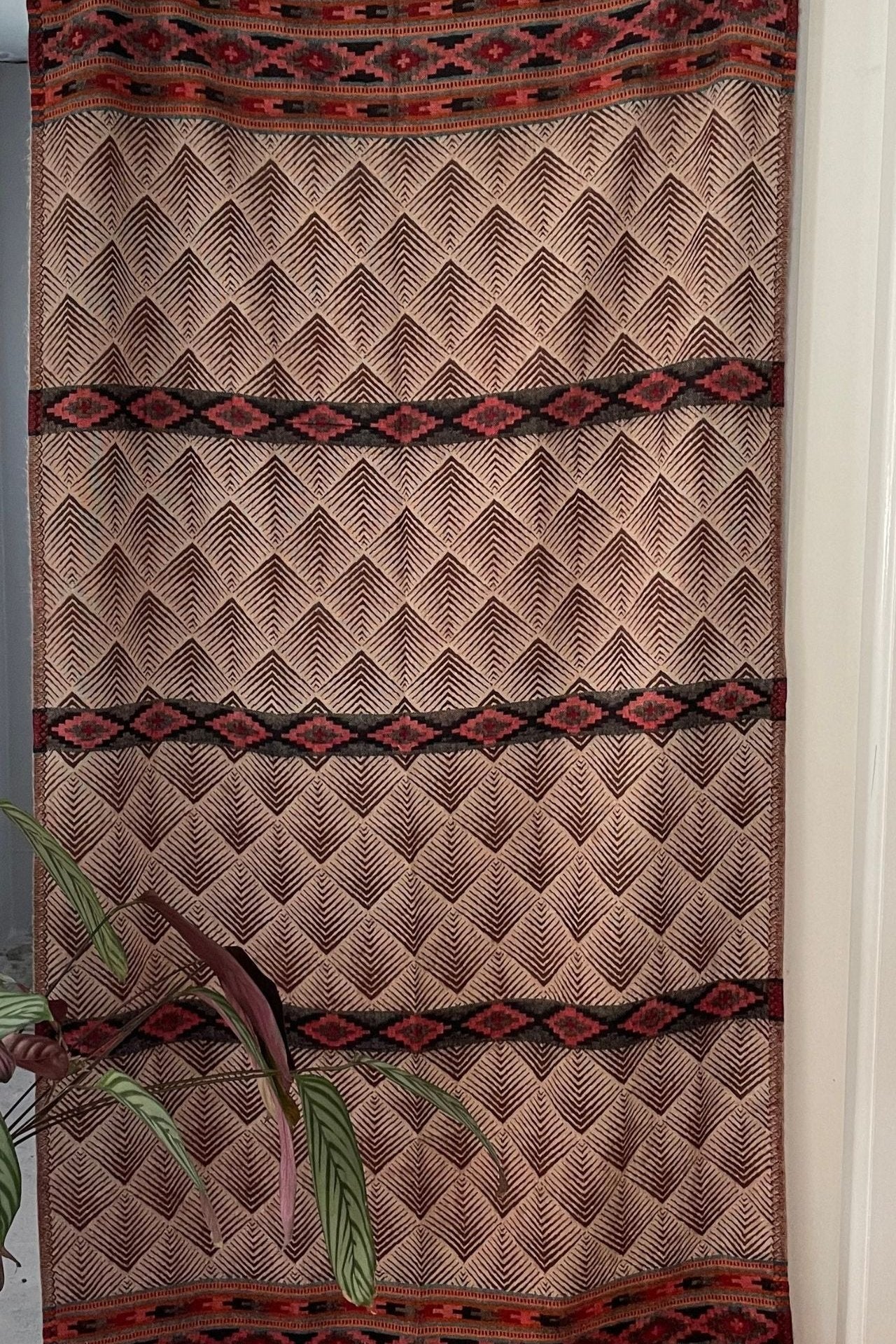 Surya Australia Ethical Tibetan Throw Rugs made in Nepal - Maroon