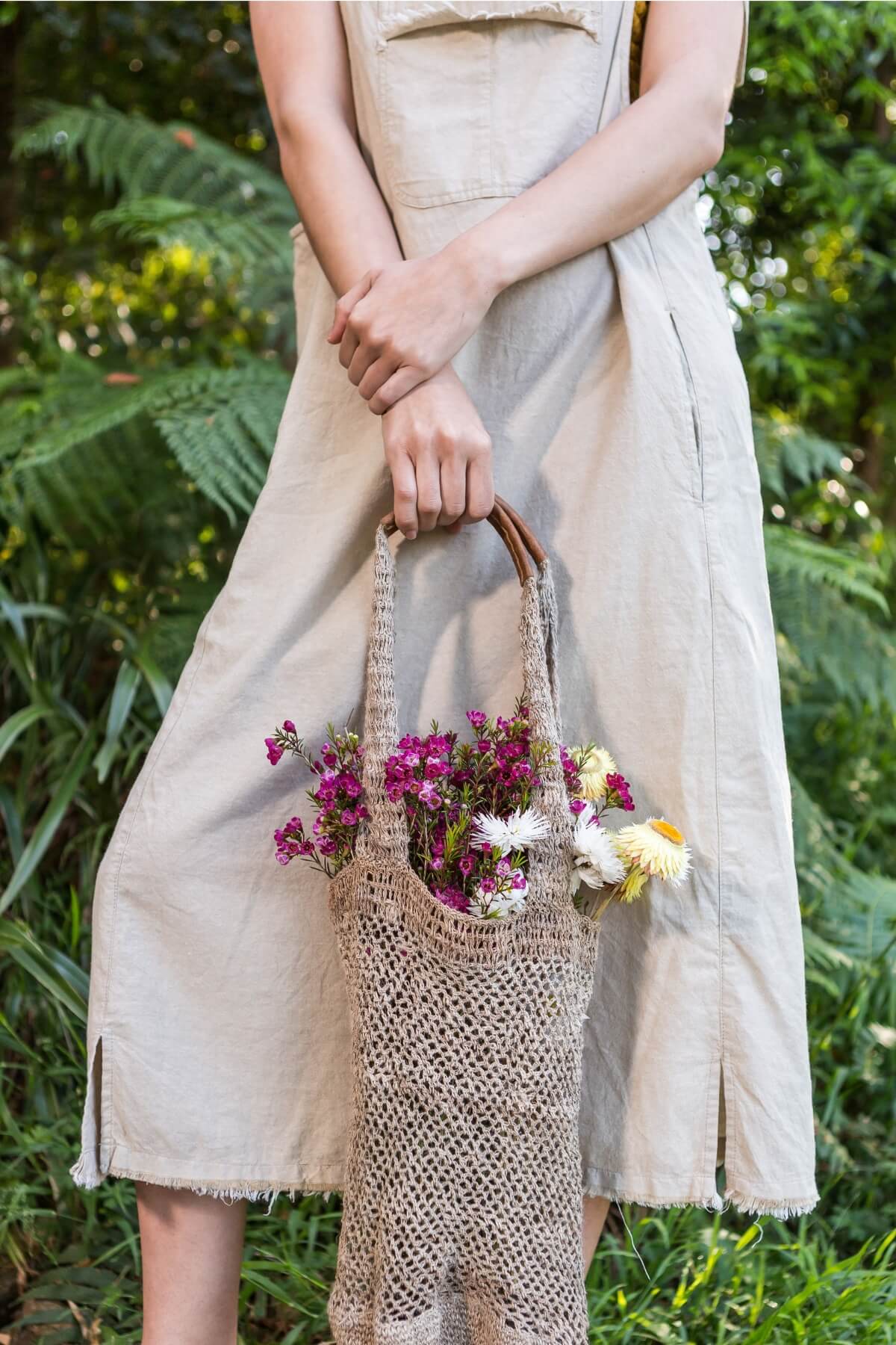 Surya Cotton Sirena Pinafore - beautifully woven cotton fabric