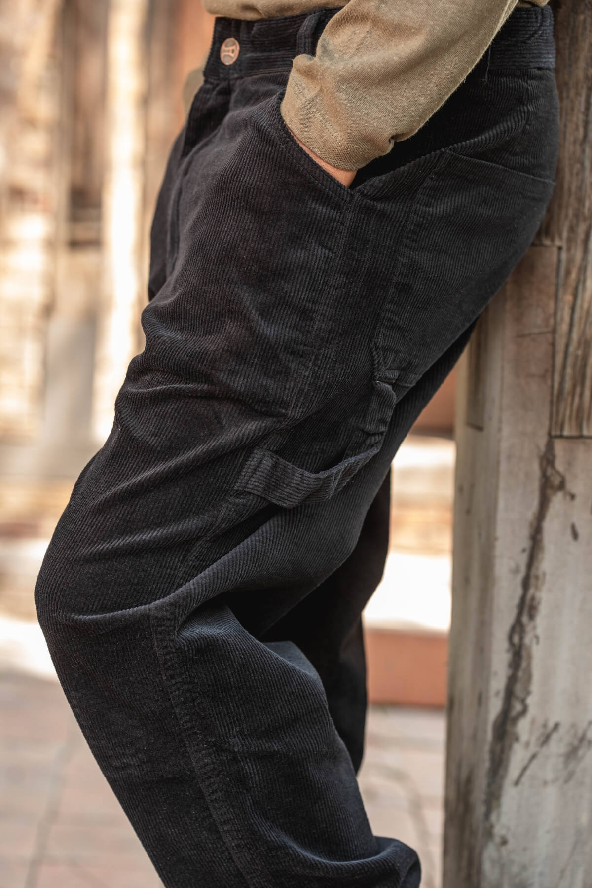 Surya Corduroy Trousers for Men made in Nepal - comfortable soft corduroy