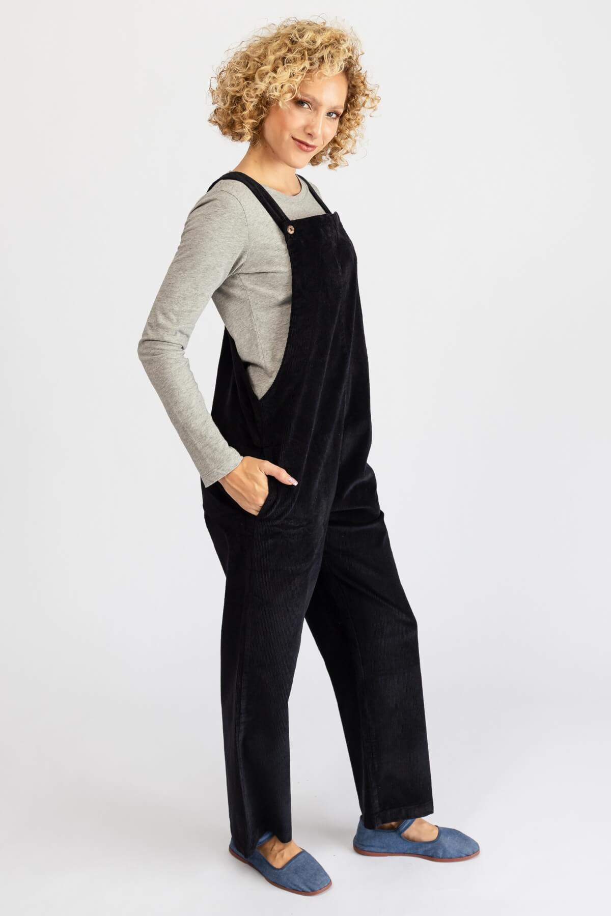 Surya Ethical Corduroy Overalls - right side view