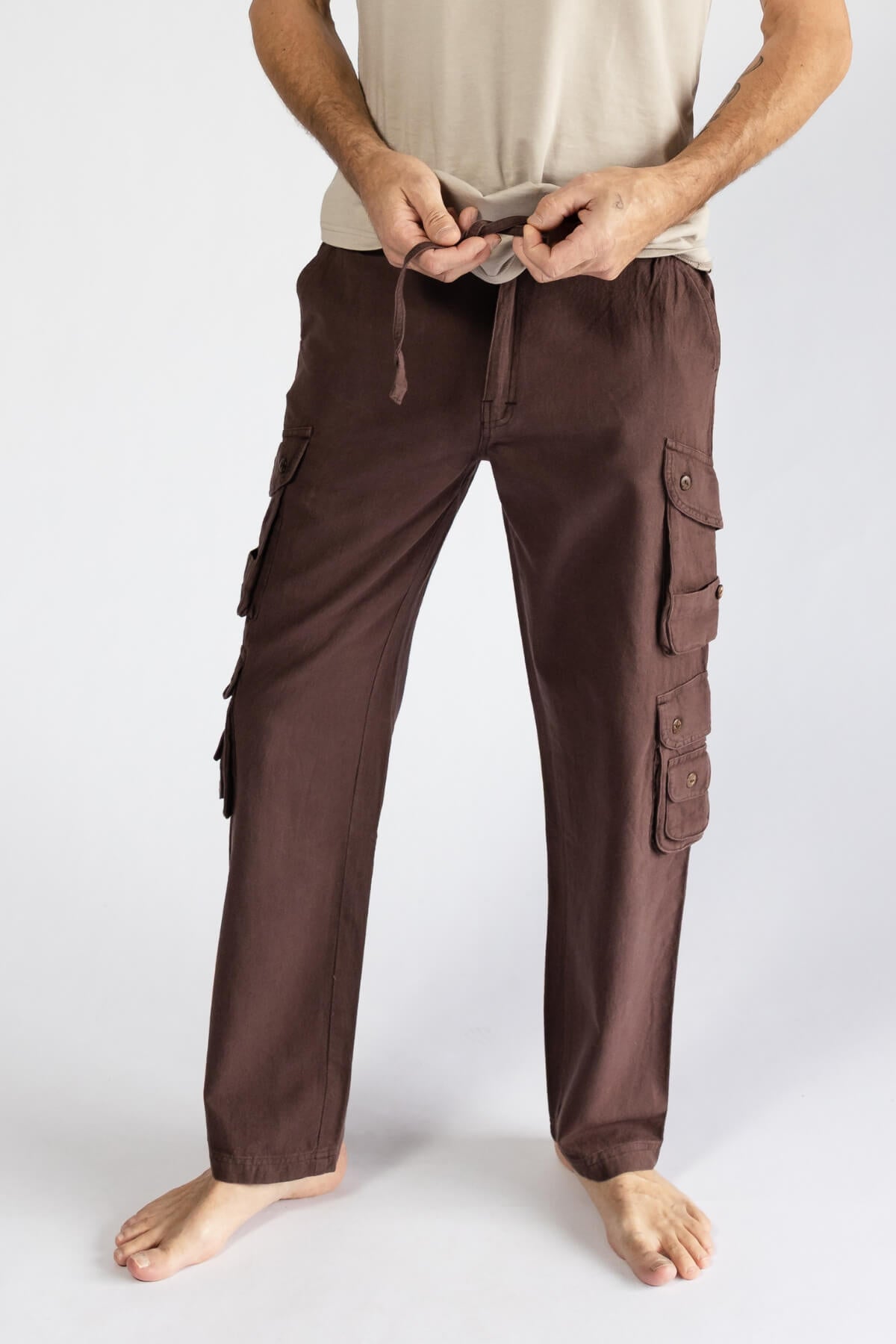 Surya Everyday Cargo Pants for Men - waistband detail