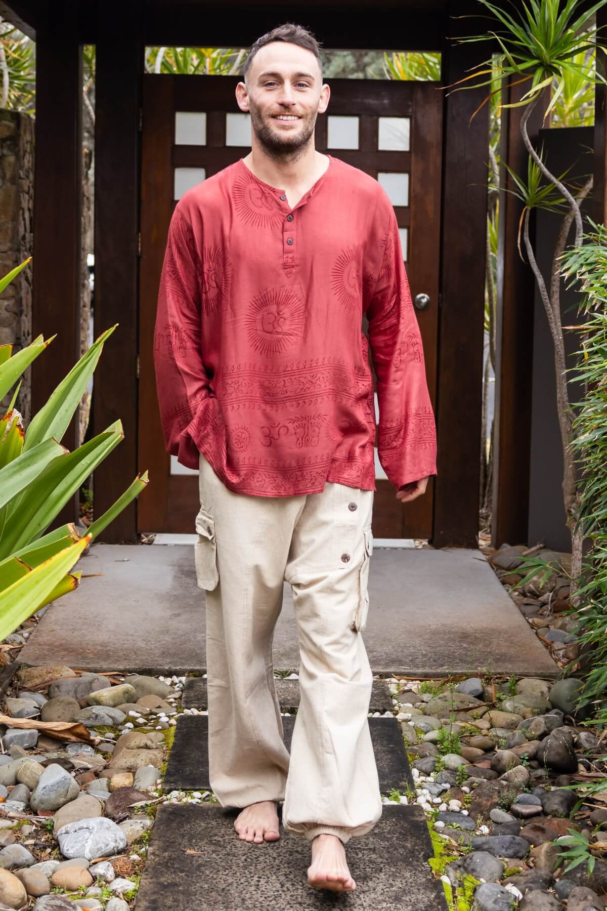 Surya Cotton Drop Crotch Pants for Men - in Huskisson