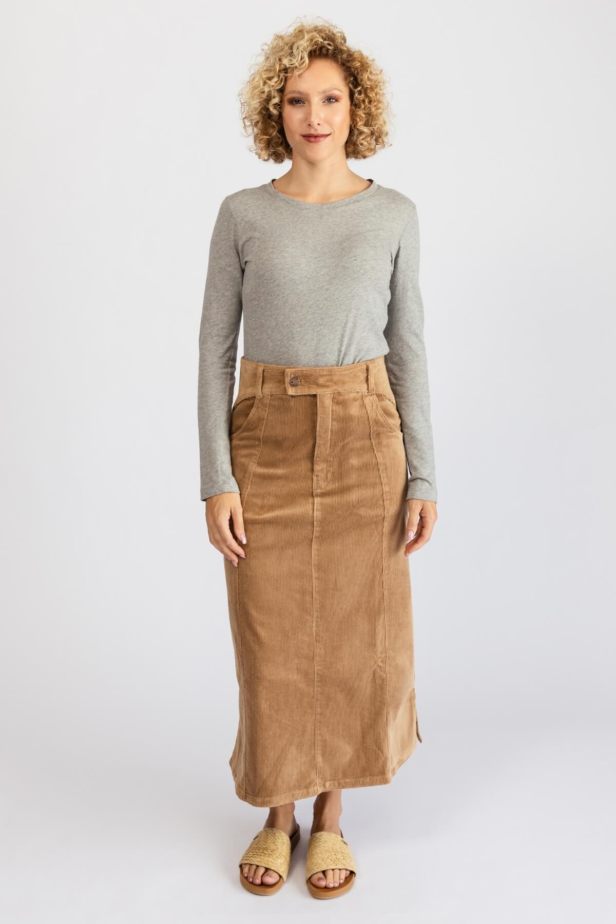 Surya Corduroy Skirt - ethically made in Nepal