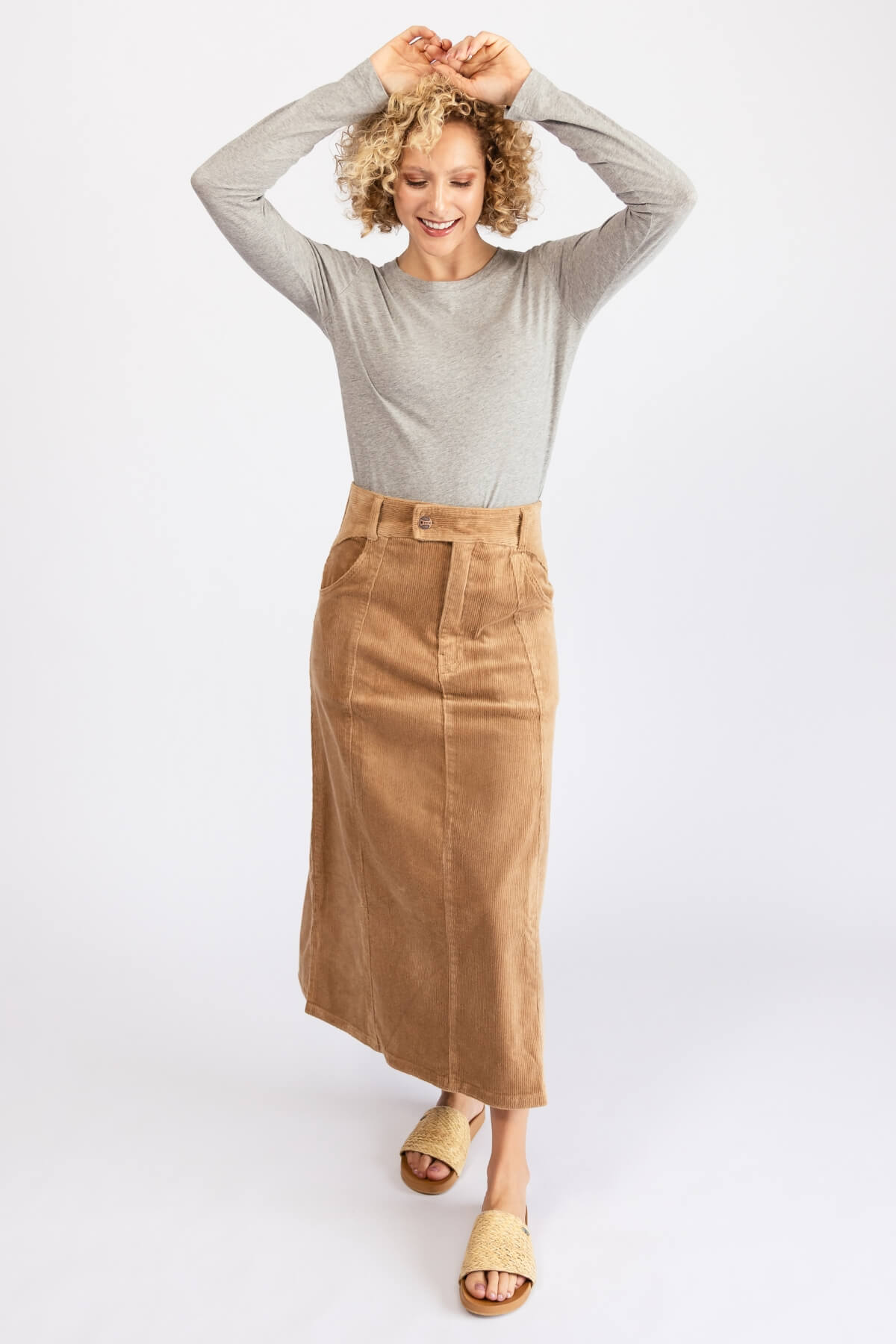 Surya Corduroy Maxi Skirt - ethically made in Nepal