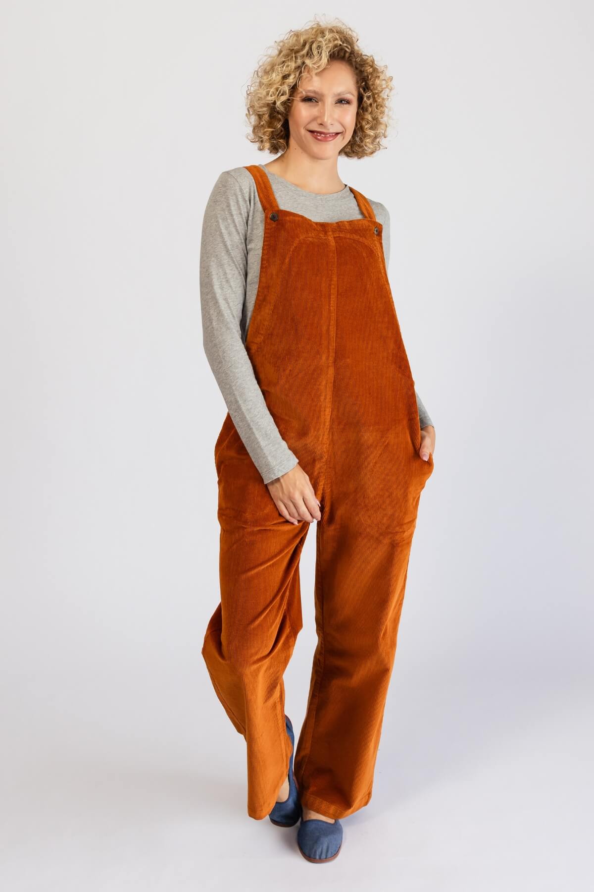 Surya Corduroy Overalls - featuring pockets