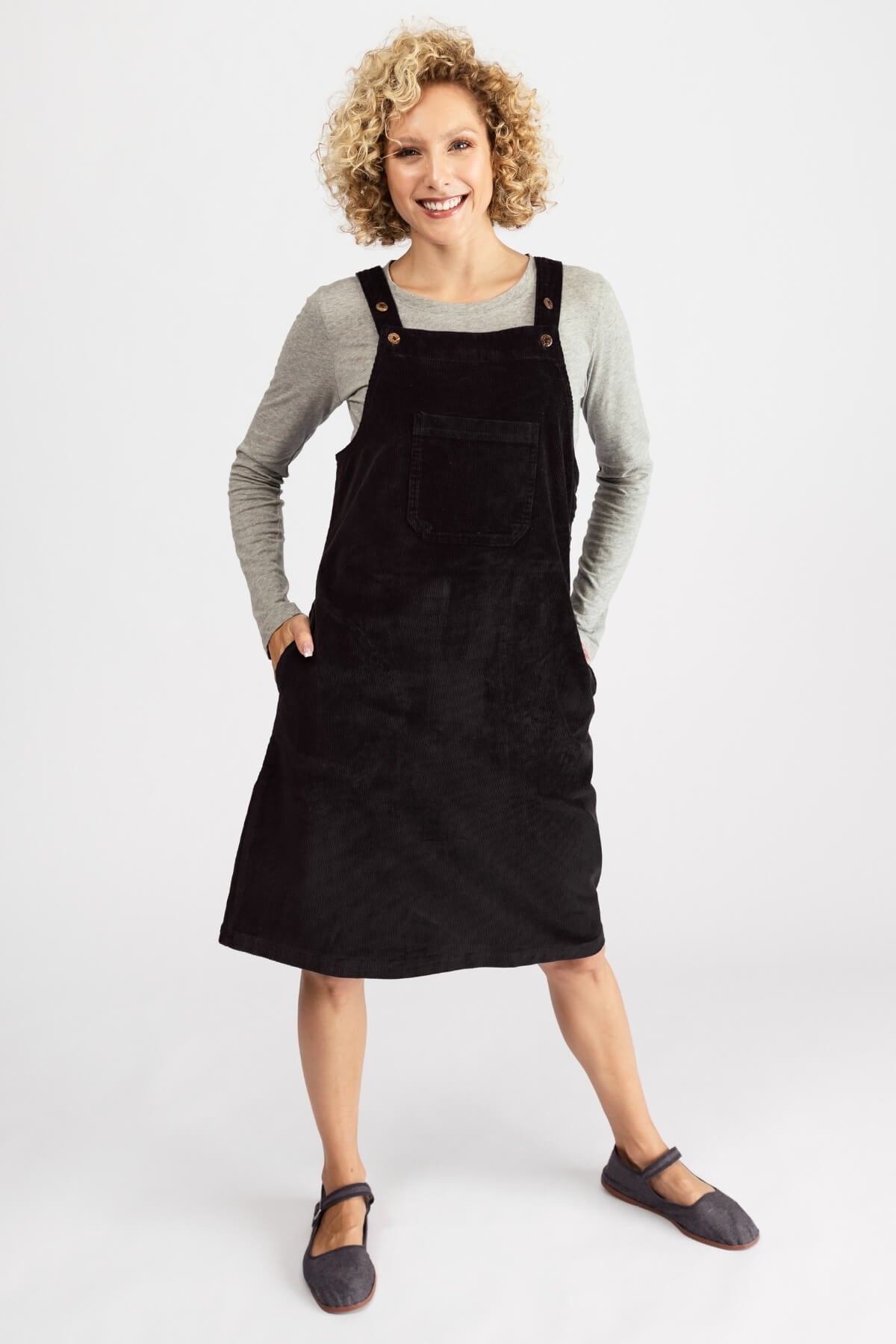 Surya Corduroy Pinafore - ethically made in Nepal