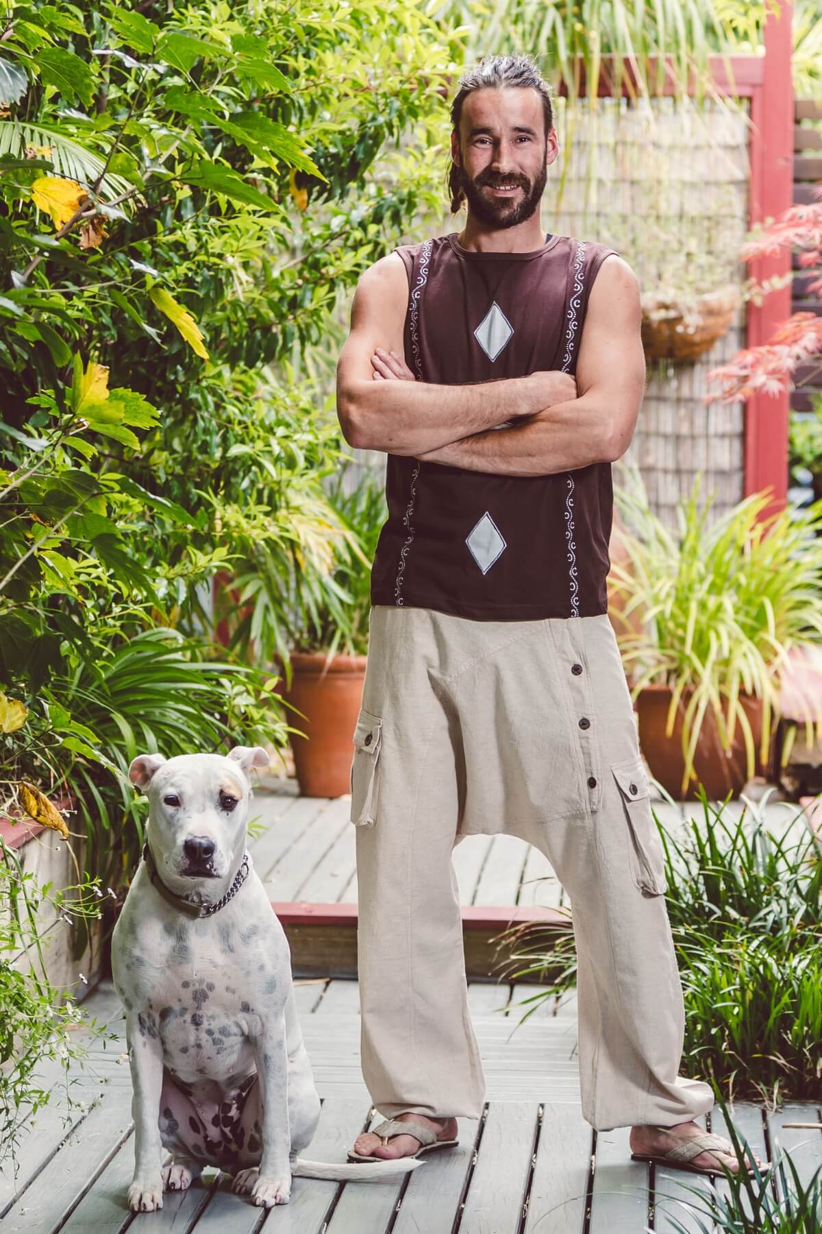 Surya Cotton Drop Crotch Pants for Men - ethically made in Nepal